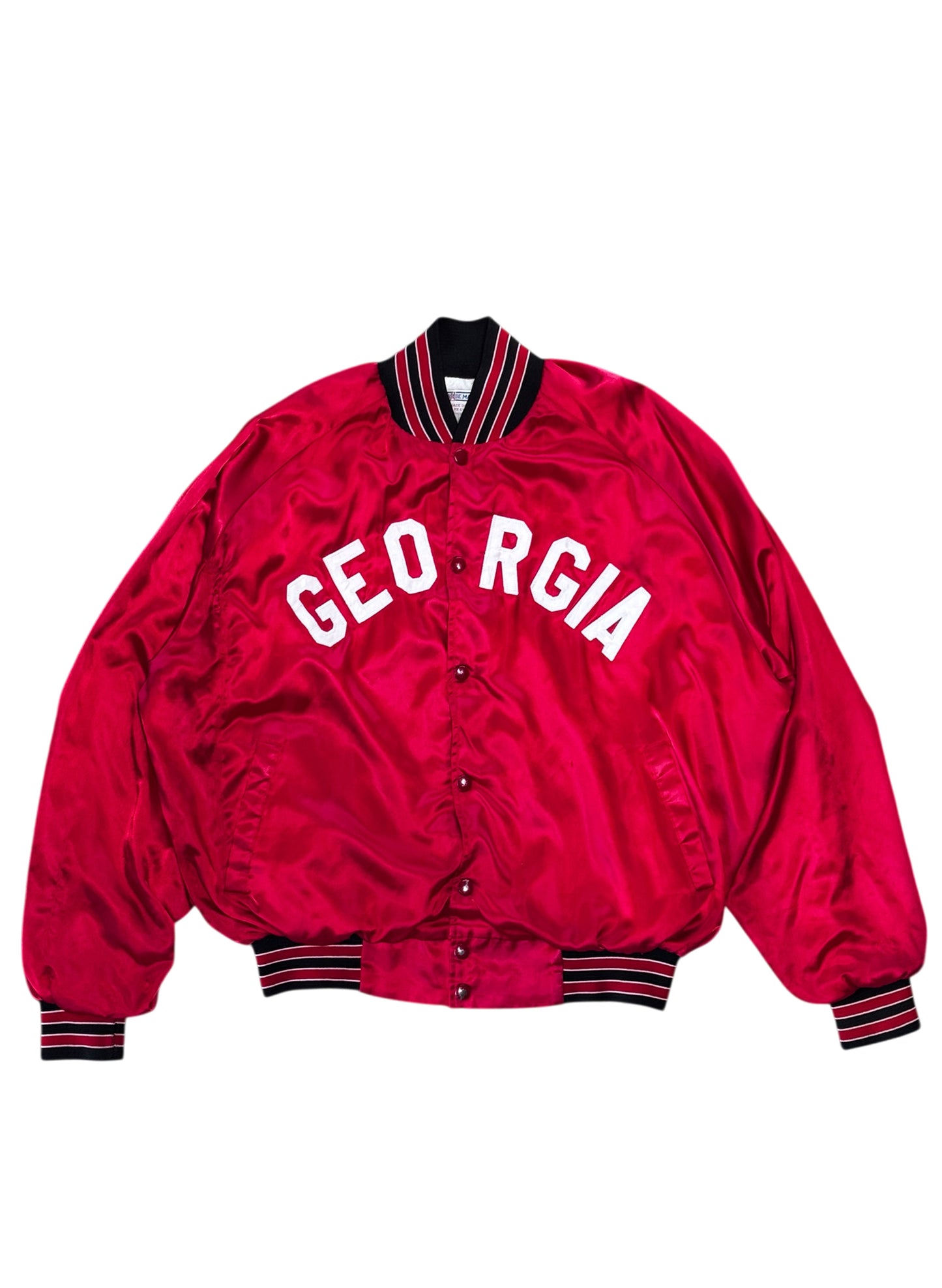 (SUP-611) 80s NYLON STADIUM JACKET "BORO" - MADE IN U.S.A.