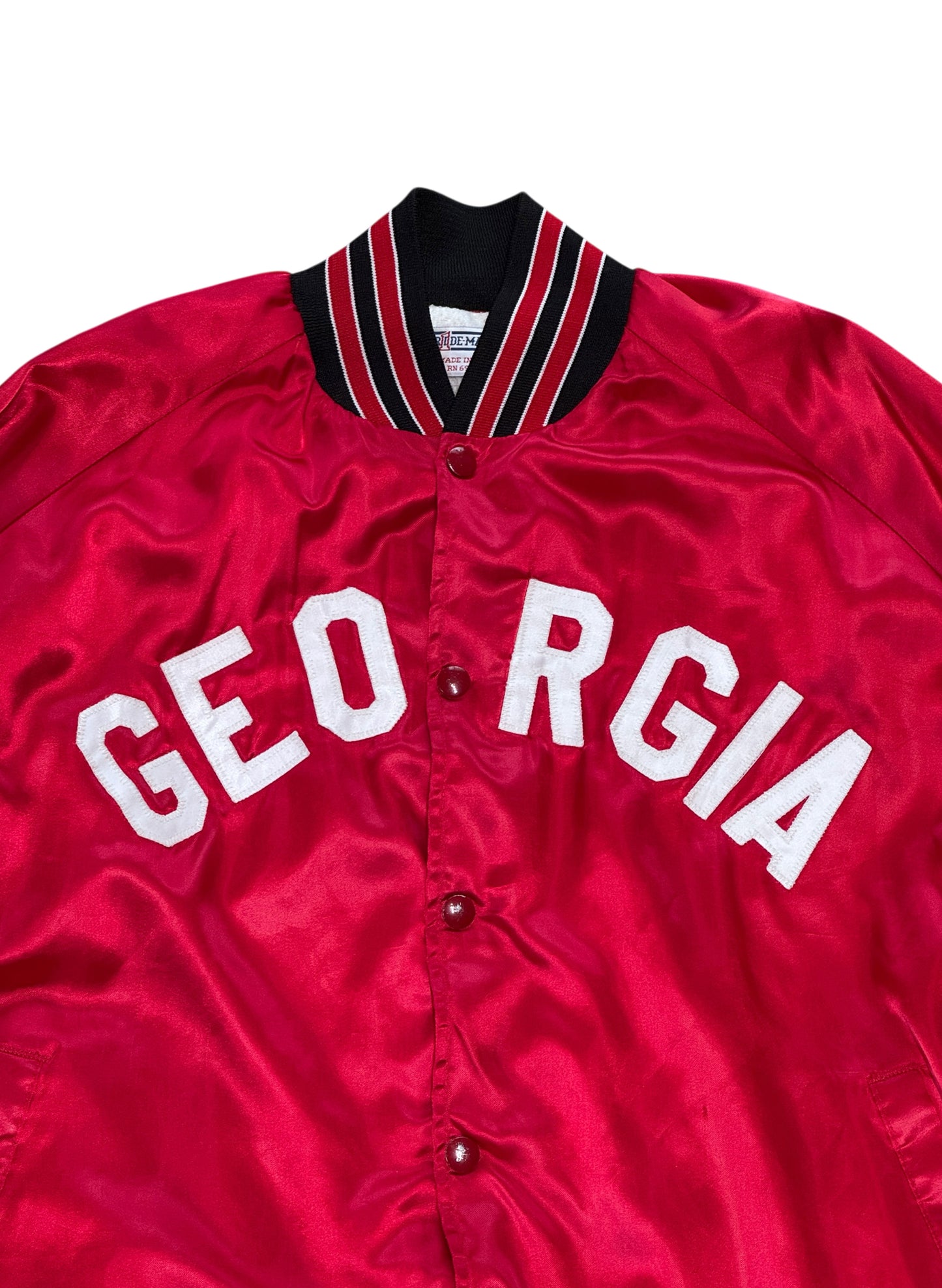 (SUP-611) 80s NYLON STADIUM JACKET "BORO" - MADE IN U.S.A.