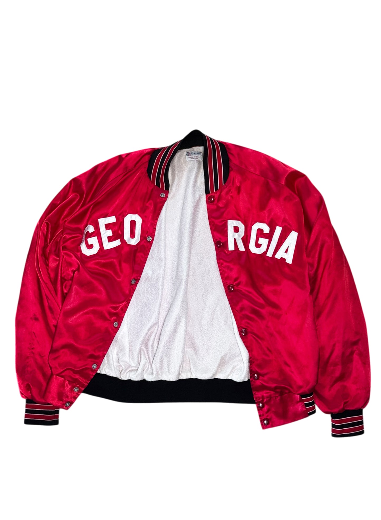 (SUP-611) 80s NYLON STADIUM JACKET "BORO" - MADE IN U.S.A.