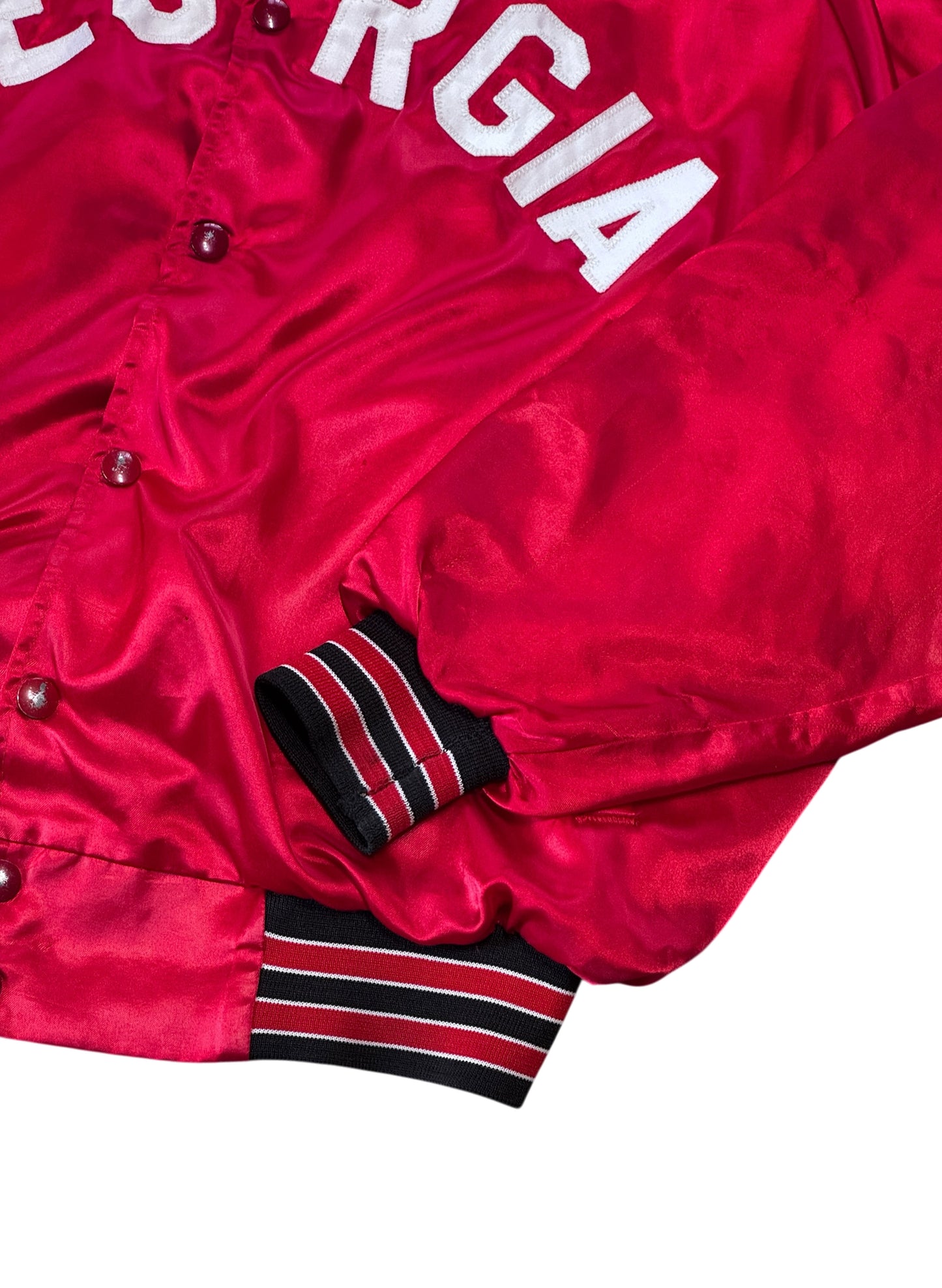(SUP-611) 80s NYLON STADIUM JACKET "BORO" - MADE IN U.S.A.