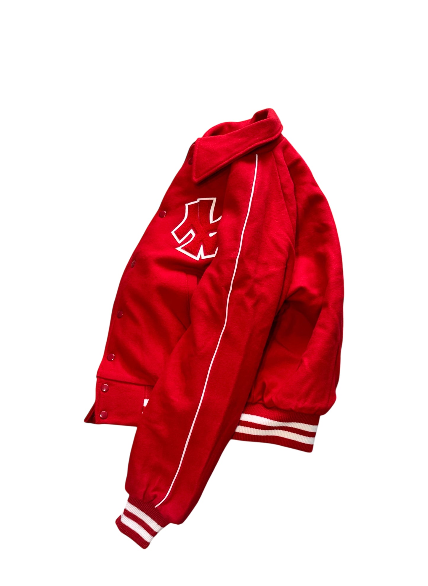 (SUP-547) NEW YORK YANKEES ALL MELTON RAGLAN STADIUM JACKET - MADE IN U.S.A.