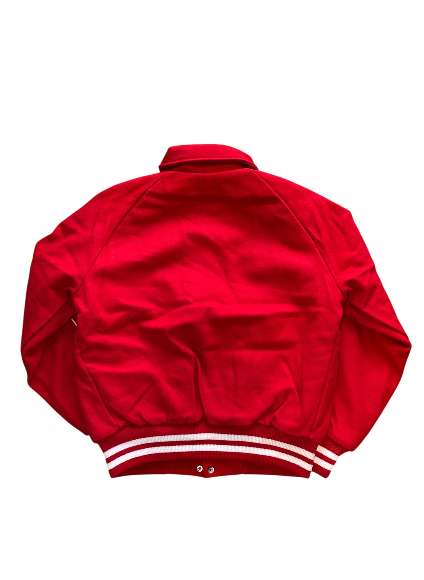 (SUP-547) NEW YORK YANKEES ALL MELTON RAGLAN STADIUM JACKET - MADE IN U.S.A.