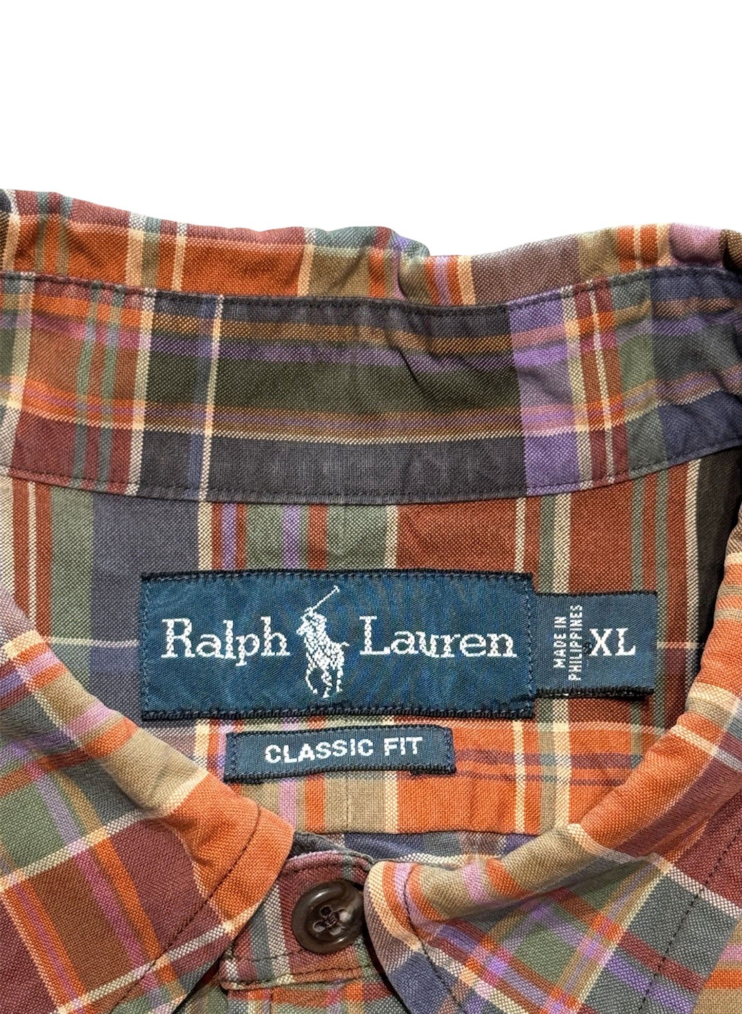 (SUP-432) Polo Ralph Lauren COTTON CHECK SHIRT - CLASSIC FIT - XL