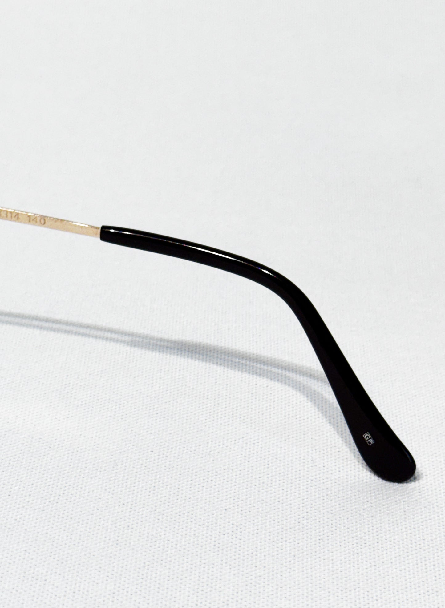 (SUP-646) 90s VINTAGE TWO BRIDGE GOLD FRAME GLASSES - Nikon TITEXⅡ ROY TOWER