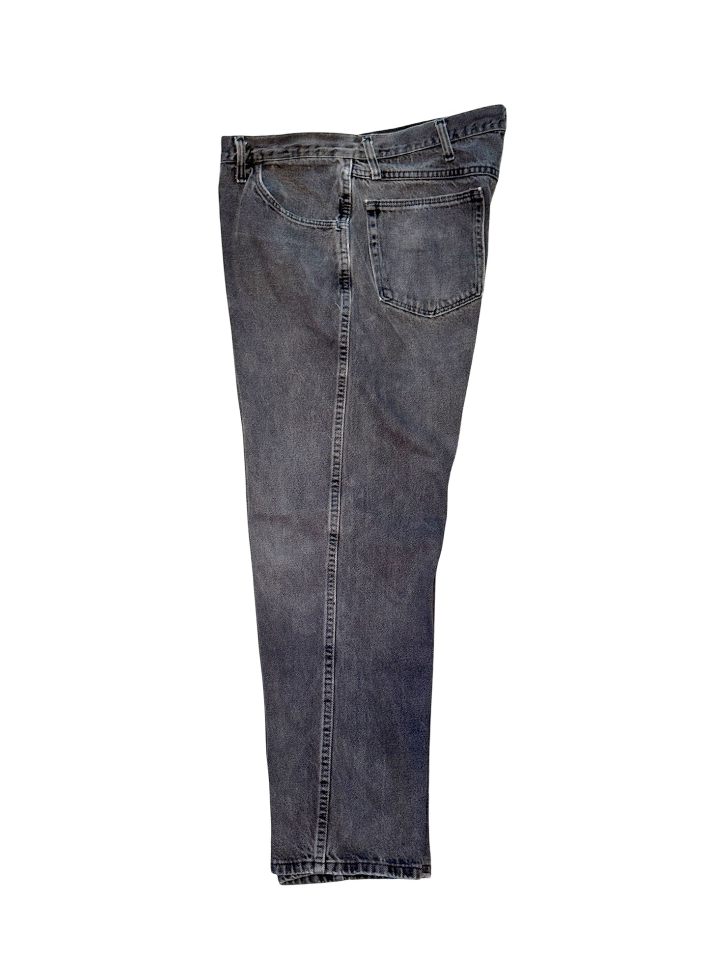 (SUP-447) RUSTLER BLACK FADE DENIM - W38 x L29 - MADE IN MEXICO