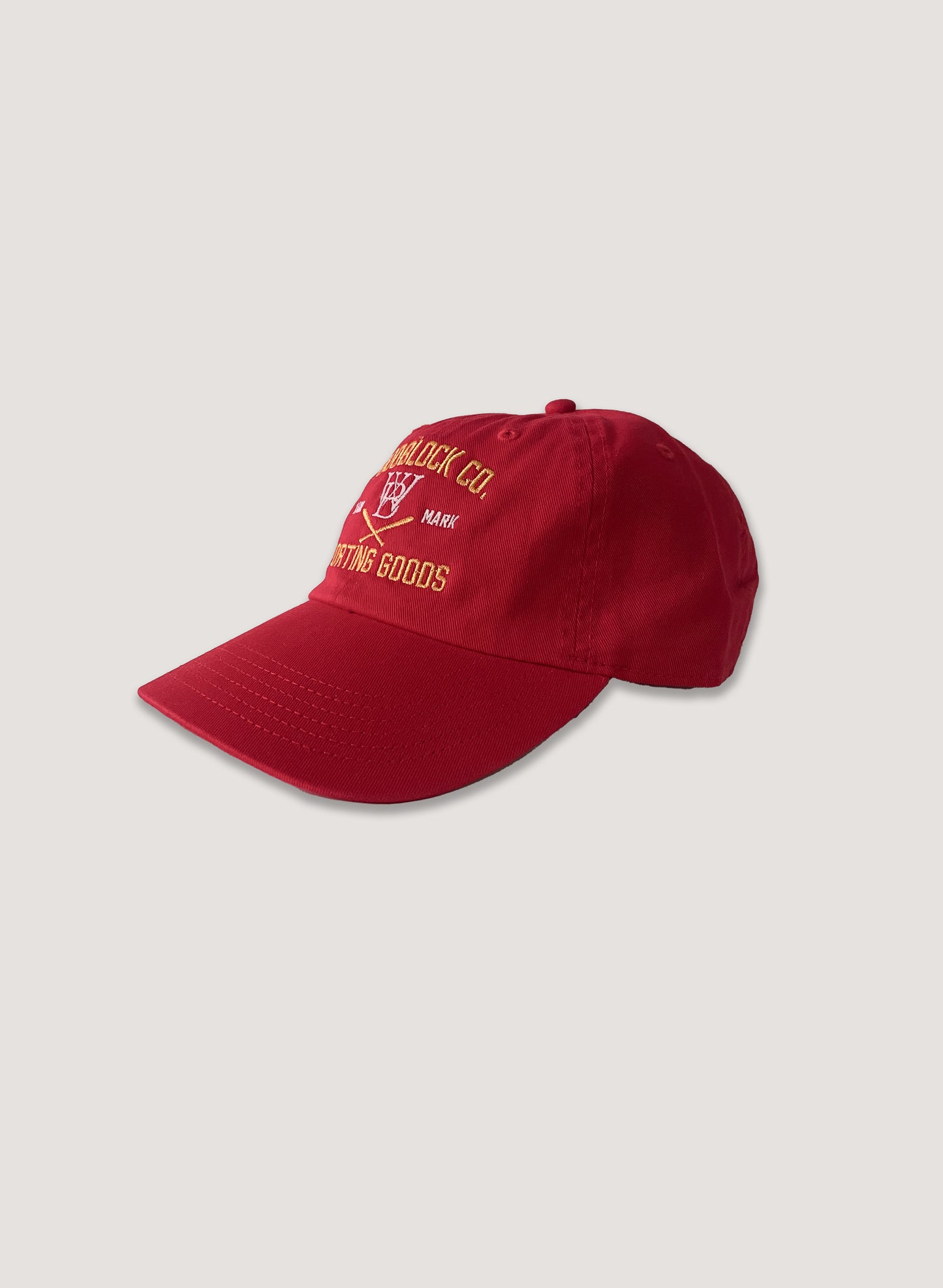 WOODBLOCK SPORTING GOODS CAP(23SS-018-RED)