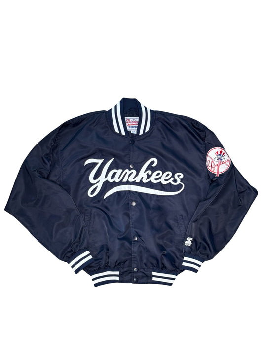 (SUP-805) STARTER NEW YORK YANKEES NYLON STADIUM JACKET - S