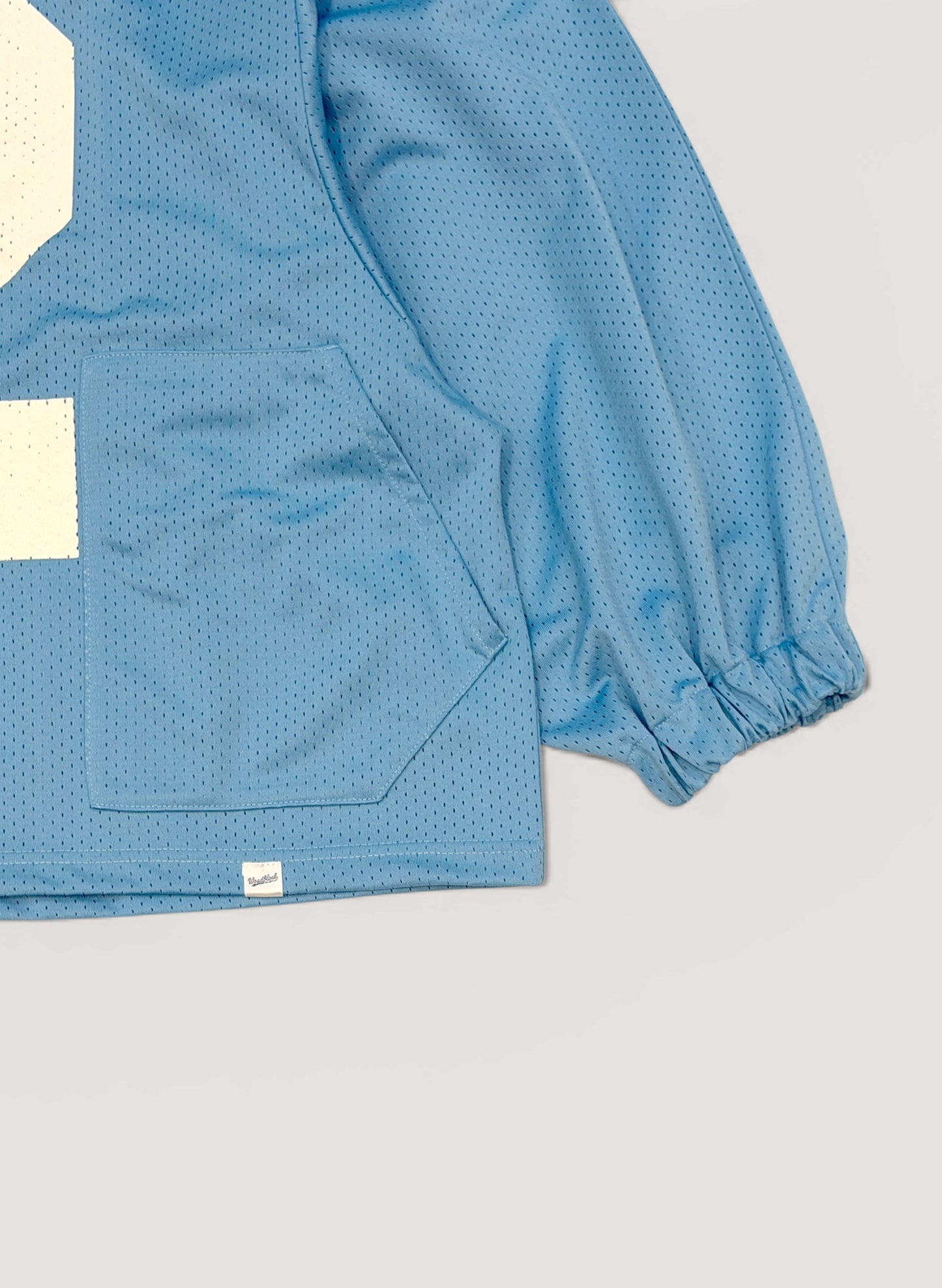 WOODBLOCK 42 MESH FOOTBALL LS SHIRT S.BLUE/WHITE (WB-26SS-007)