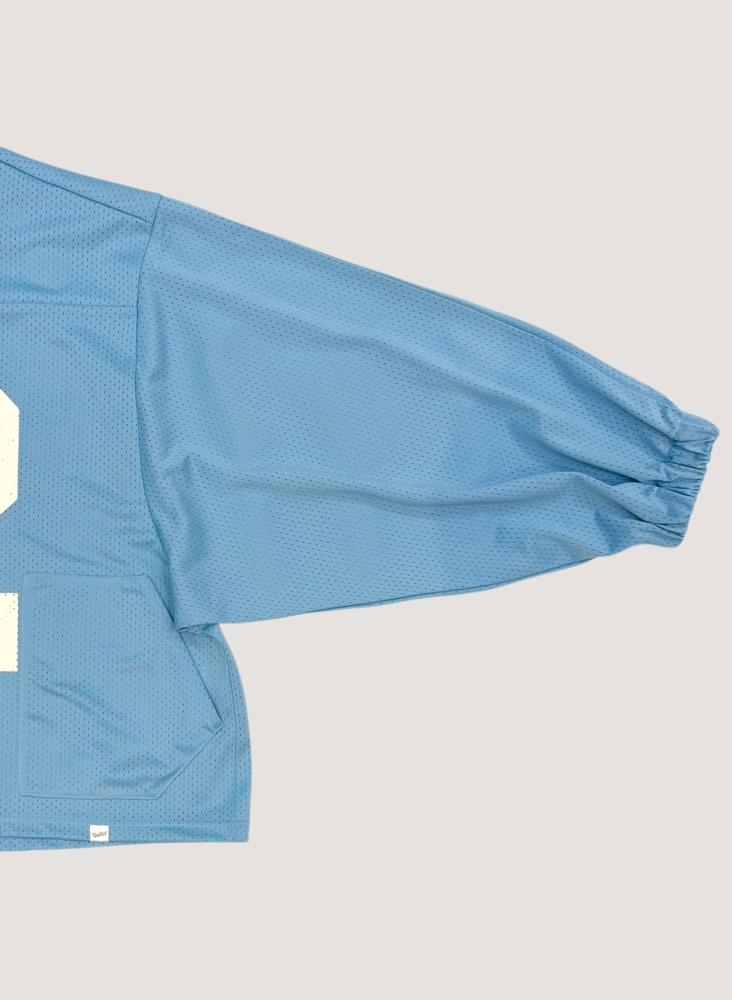 WOODBLOCK 42 MESH FOOTBALL LS SHIRT S.BLUE/WHITE (WB-26SS-007)