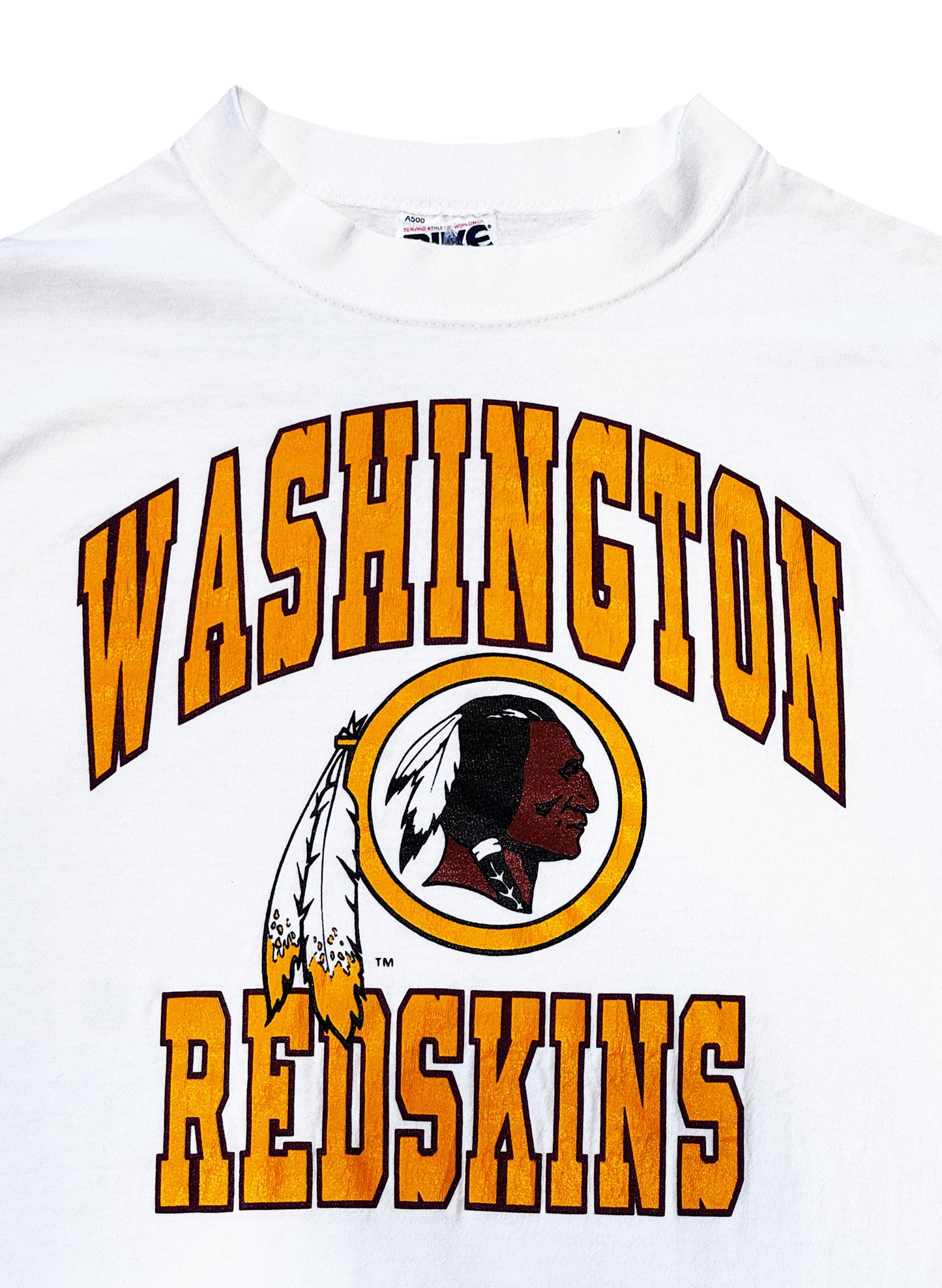 (SUP-662) NFL WASHINGTON REDSKINS "CUT OFF" TEE - MADE IN U.S.A.