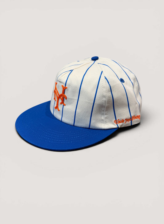 Uncle Jay's Vintage NY Mets Pinstripe Cotton Twill Cap (UNCLE-011)