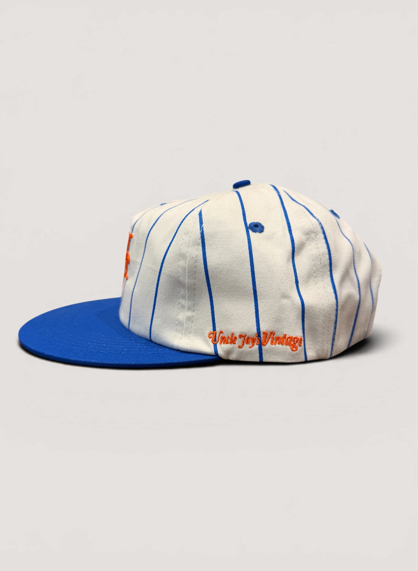 Uncle Jay's Vintage NY Mets Pinstripe Cotton Twill Cap (UNCLE-011)