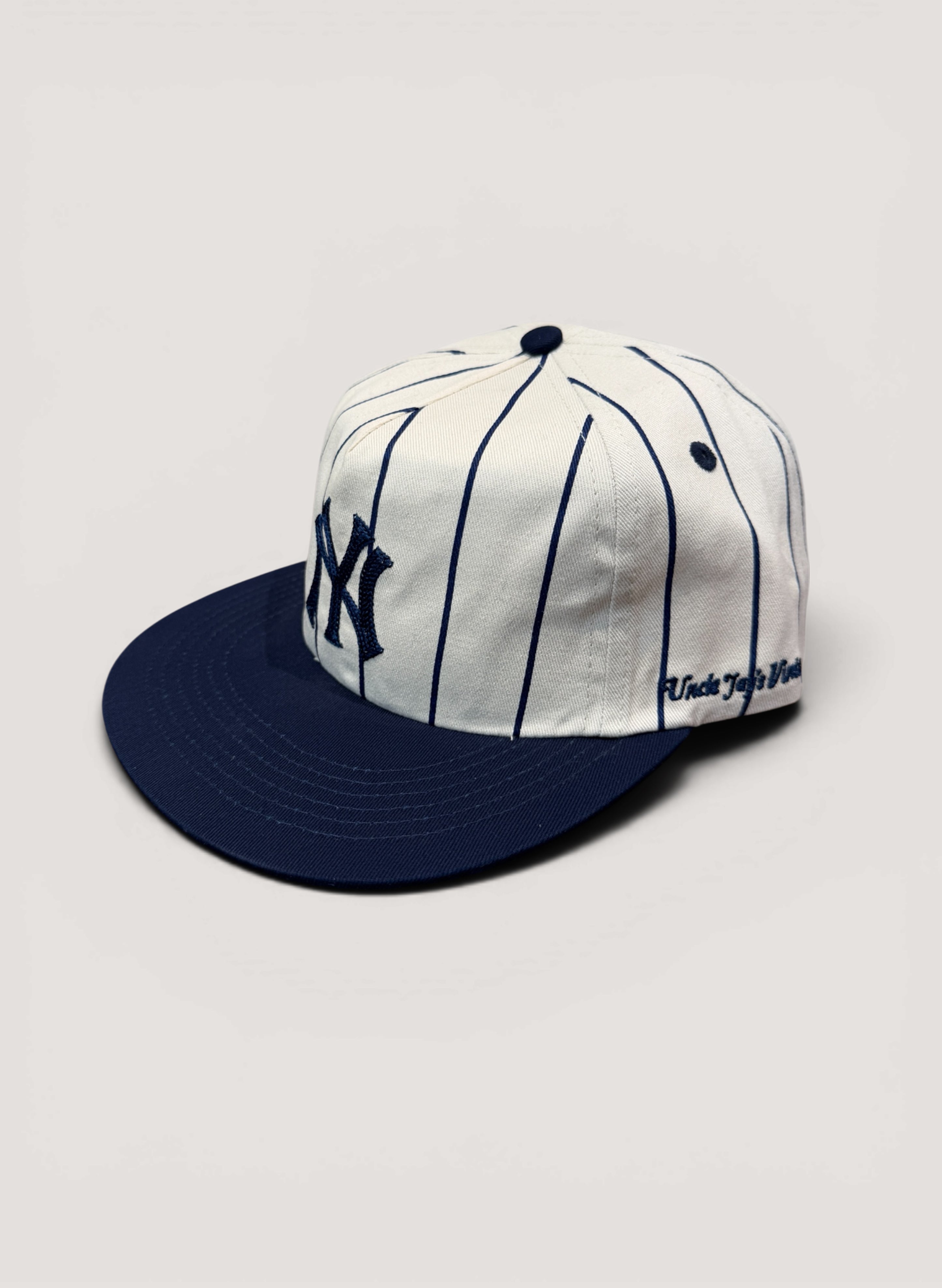 Uncle Jay's Vintage NY Yankees Pinstripe Cotton Twill Cap (UNCLE