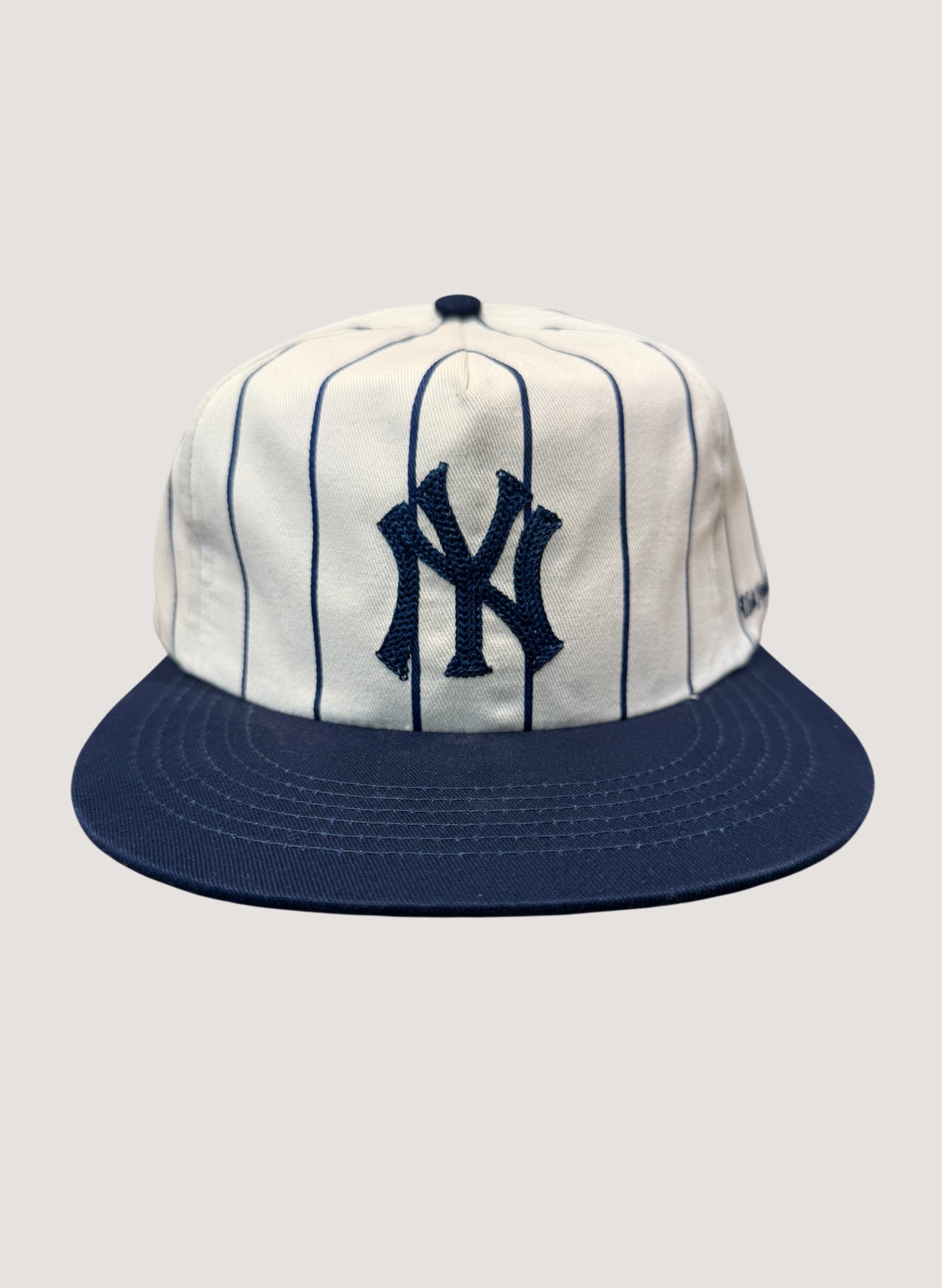 Uncle Jay's Vintage NY Yankees Pinstripe Cotton Twill Cap (UNCLE-010)