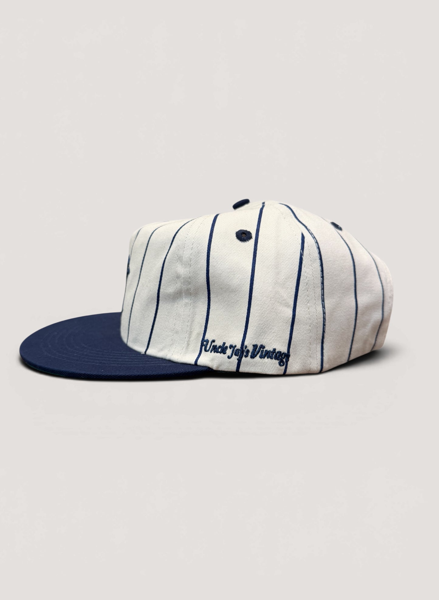 Uncle Jay's Vintage NY Yankees Pinstripe Cotton Twill Cap (UNCLE-010)