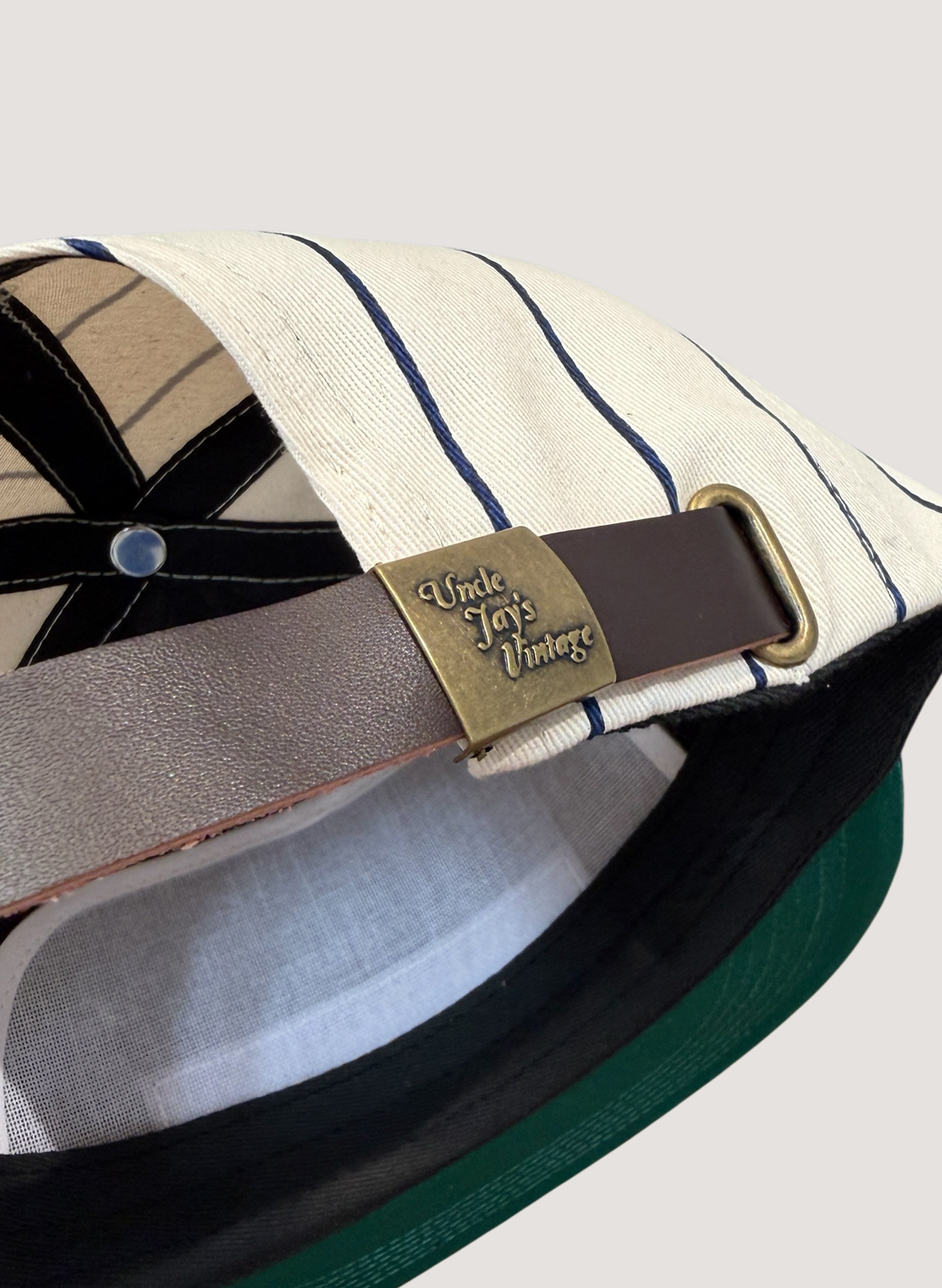 Uncle Jay's Vintage NY Yankees Pinstripe Cotton Twill Cap (UNCLE