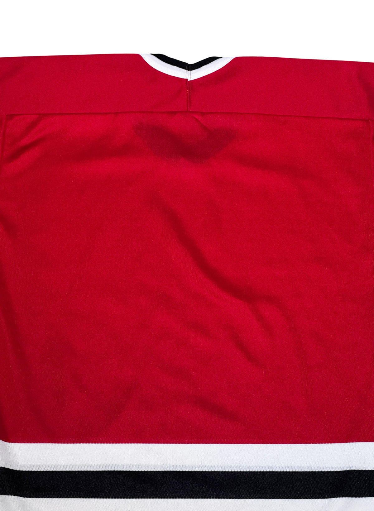 (SUP-852) 90s CCM HOCKEY JERSEY "BLACKHAWKS SOLID" - M - MADE IN CANADA