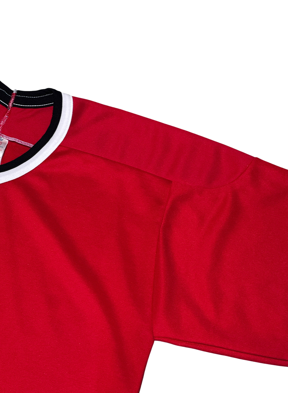 (SUP-852) 90s CCM HOCKEY JERSEY "BLACKHAWKS SOLID" - M - MADE IN CANADA
