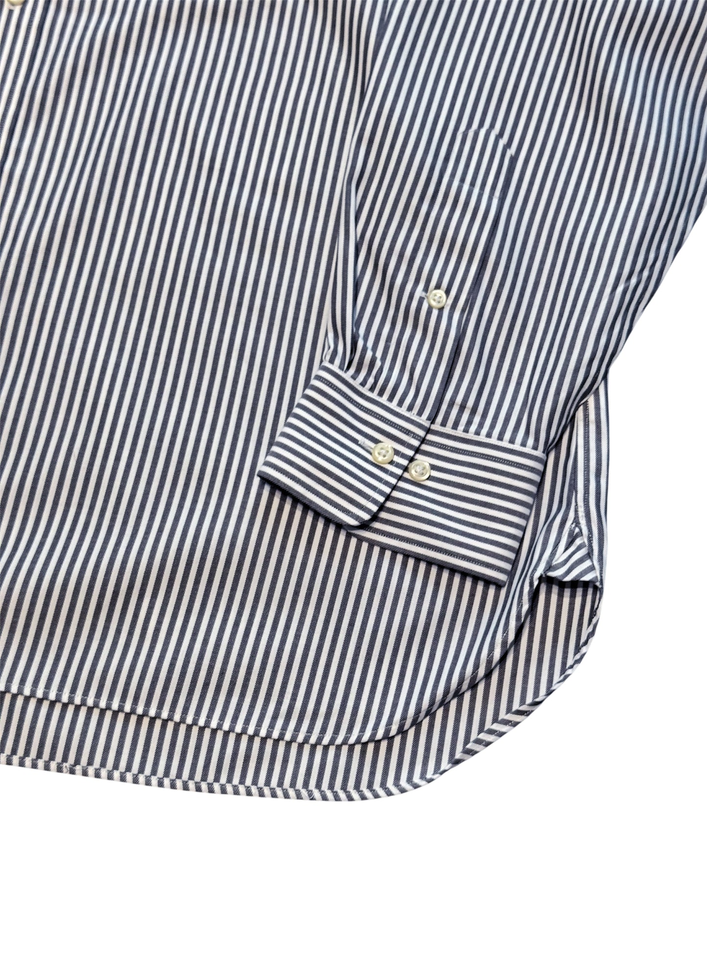 (SUP-438) Polo Ralph Lauren "BIG SIZE" STRIPE HERRINGBONE SHIRT - EASY CARE  (XXL相当)