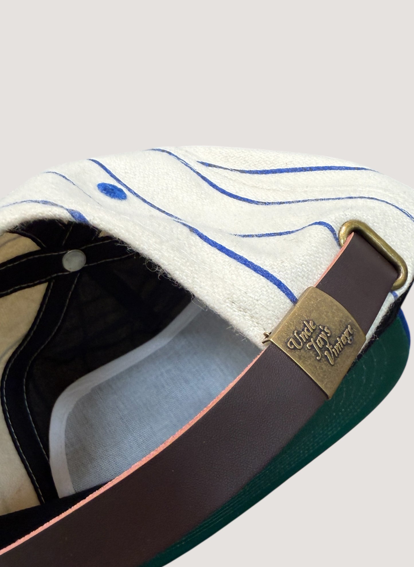 Uncle Jay's Vintage PINSTRIPE METS Chainstitch Cap (UNCLE-002)
