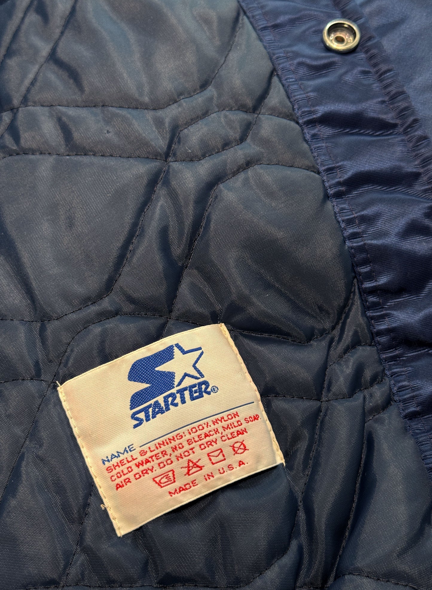 (SUP-551) STARTER NEW YORK YANKEES NYLON STADIUM JACKET - L - MADE IN U.S.A.