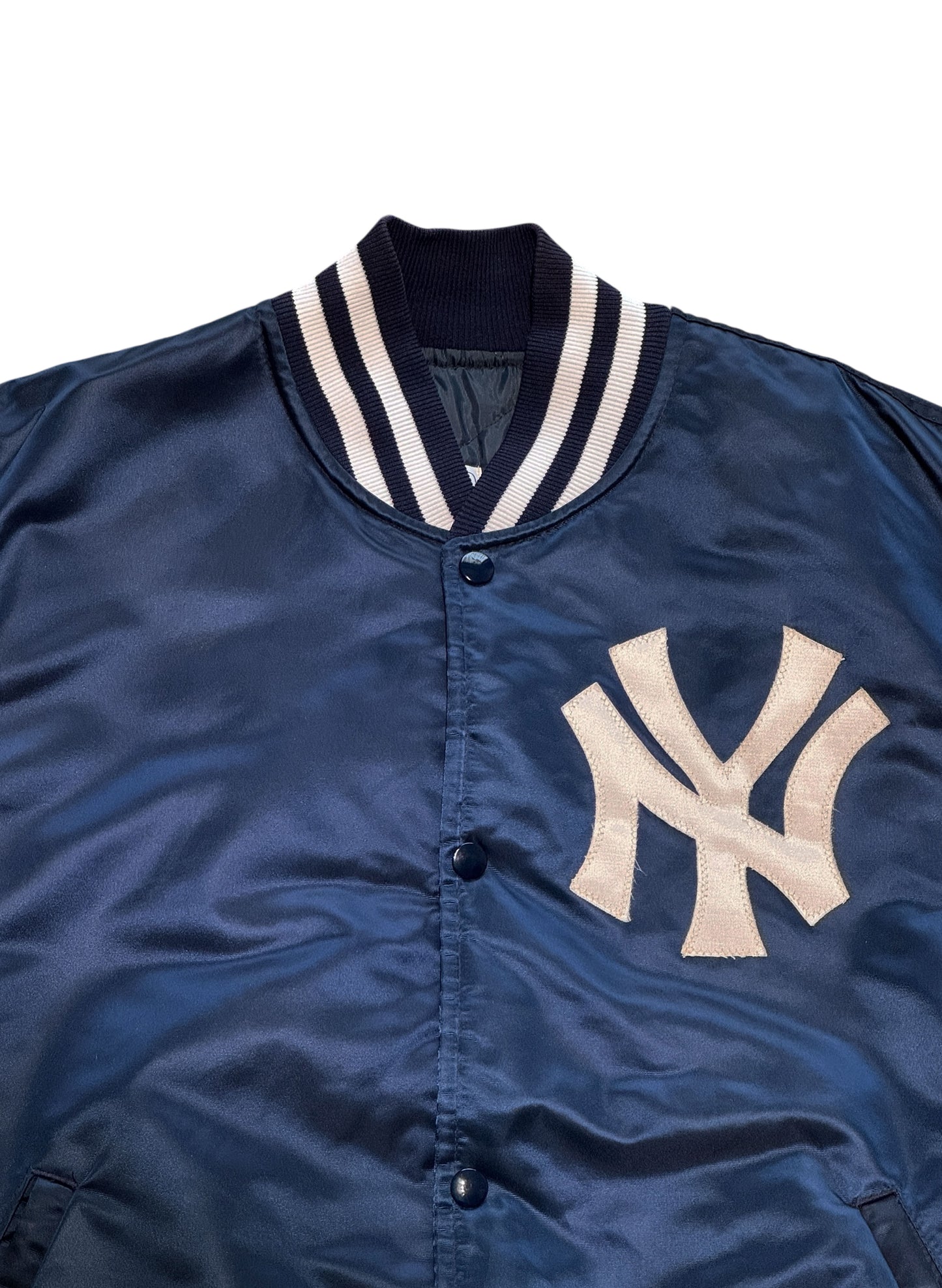 (SUP-551) STARTER NEW YORK YANKEES NYLON STADIUM JACKET - L - MADE IN U.S.A.