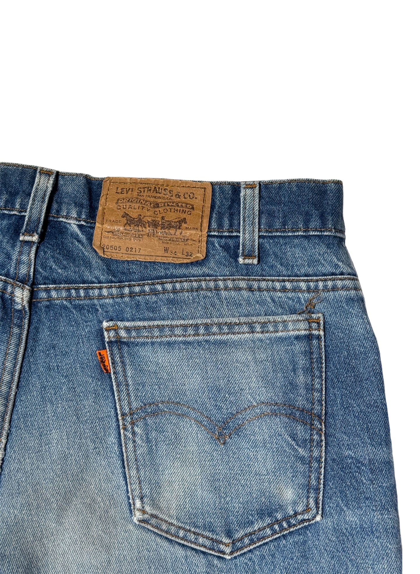 (SUP-054)  LEVI’S 505 ORANGE TAB - MADE IN U.S.A（W34）