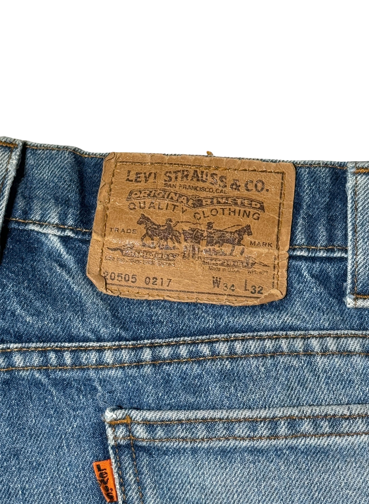 (SUP-054)  LEVI’S 505 ORANGE TAB - MADE IN U.S.A（W34）