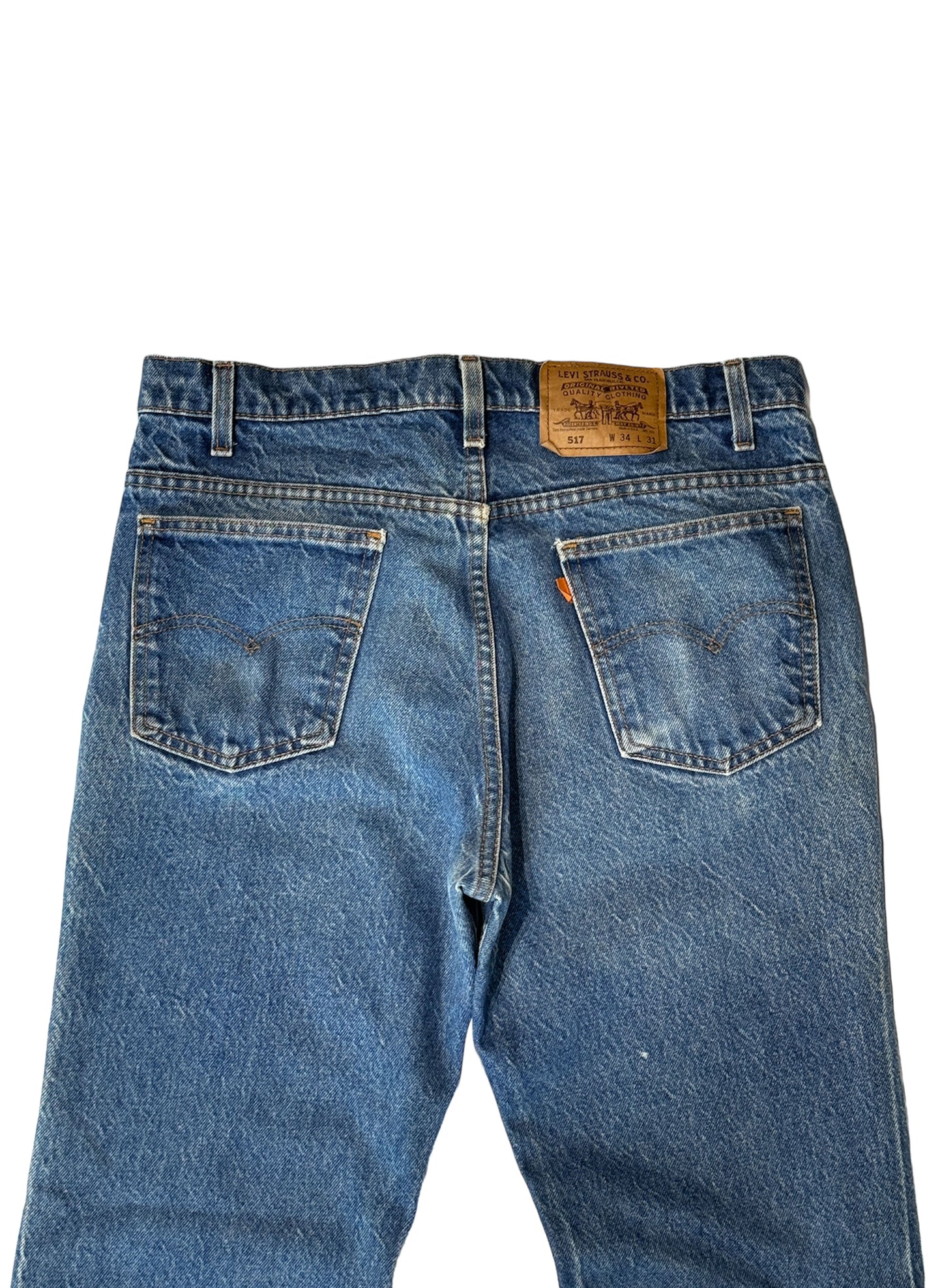 (SUP-071)  LEVI’S  517 "ORANGE TAB" - MADE IN U.S.A（W34）