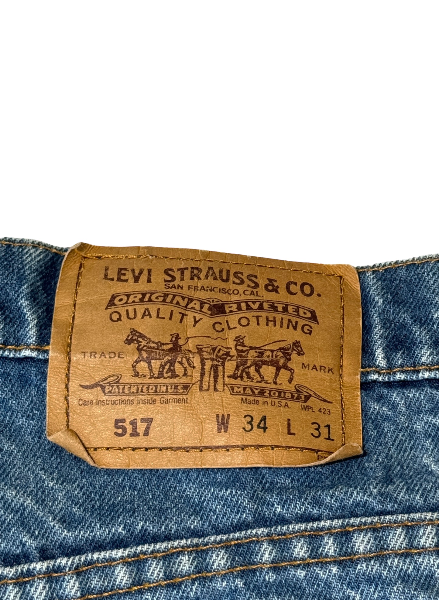 (SUP-071)  LEVI’S  517 "ORANGE TAB" - MADE IN U.S.A（W34）