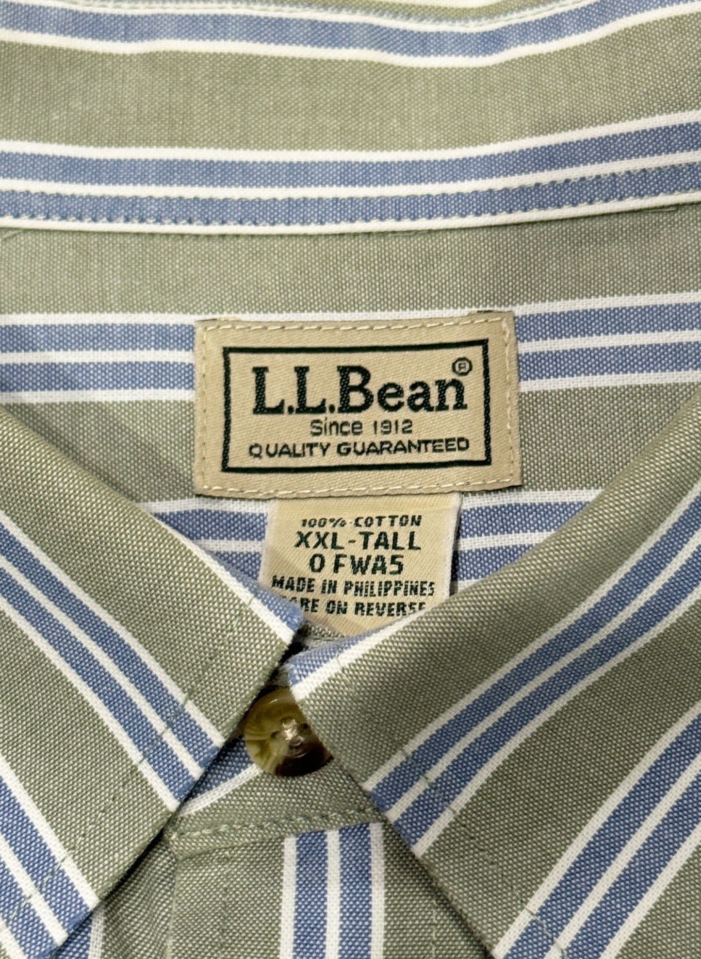 SUP-126  L.L.BEAN STRIPE SHIRT "BIG SIZE" (XXL)