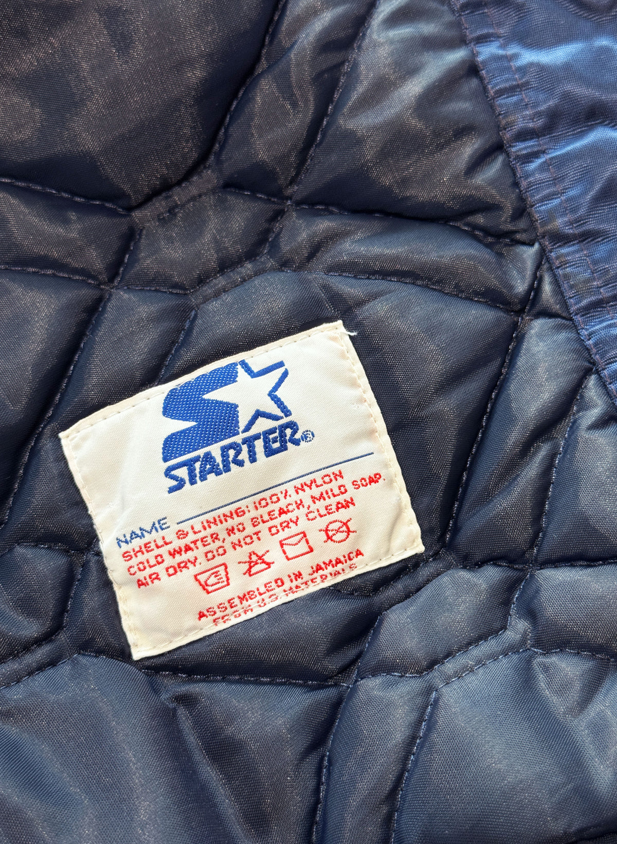 (SUP-763) STARTER NEW YORK YANKEES NYLON STADIUM JACKET - S - MADE IN JAMAICA