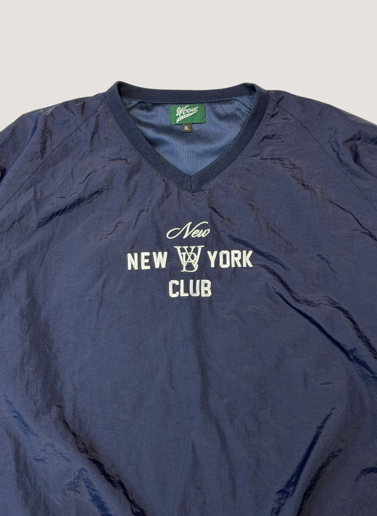 WOODBLOCK x NEW NEW YORK CLUB PULL OVER NYLON JACKET NAVY (WB-26AW-006)