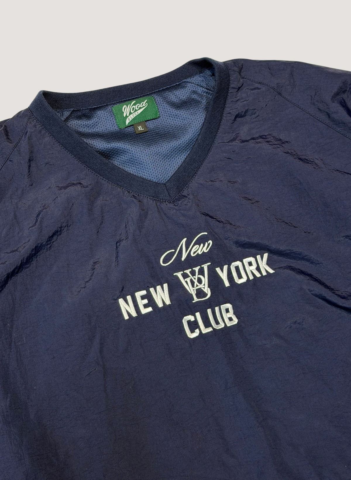 WOODBLOCK x NEW NEW YORK CLUB PULL OVER NYLON JACKET NAVY (WB-26AW-006)