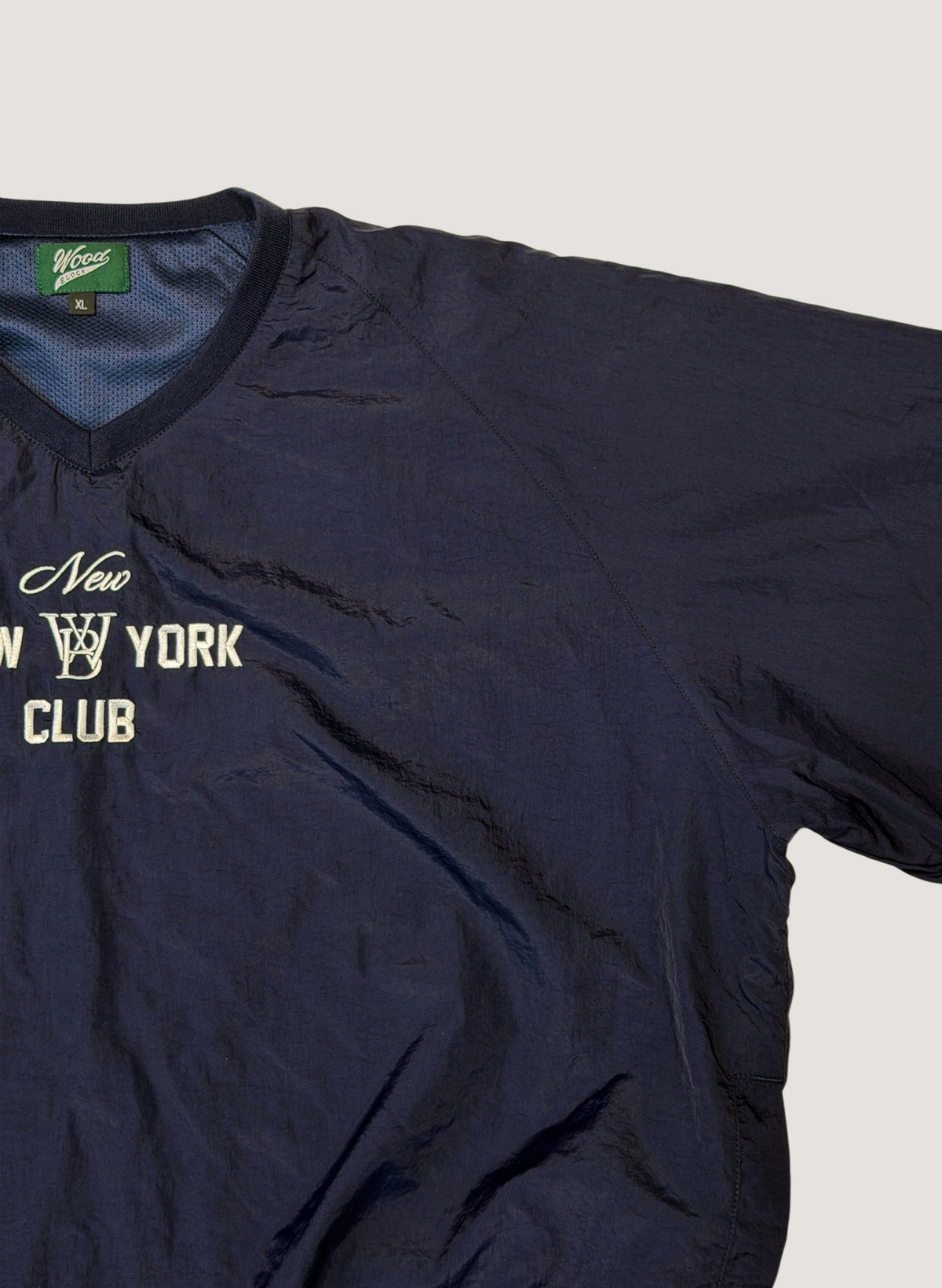WOODBLOCK x NEW NEW YORK CLUB PULL OVER NYLON JACKET NAVY (WB-26AW-006)