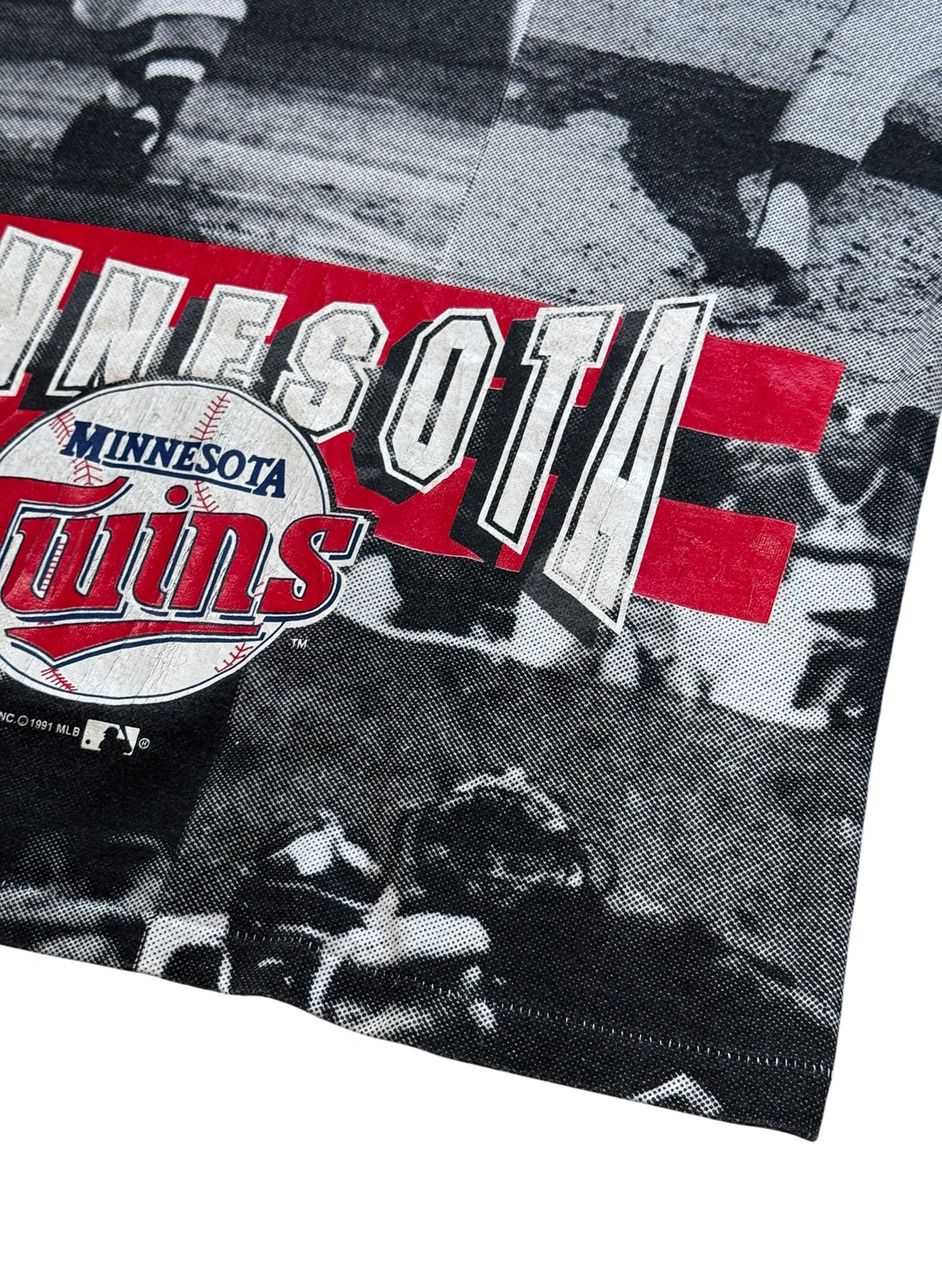 (SUP-748) MLB 1991 MINNESOTA TWINS PHOTO TANKTOP - MADE IN U.S.A.