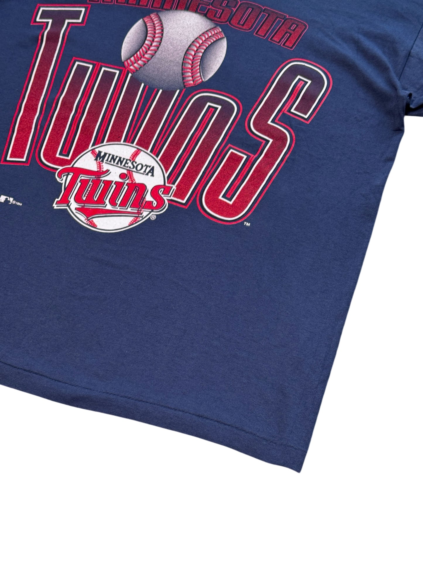 (SUP-747) DEADSTOCK MLB 1994 MINNESOTA TWINS S/S TEE - MADE IN U.S.A.