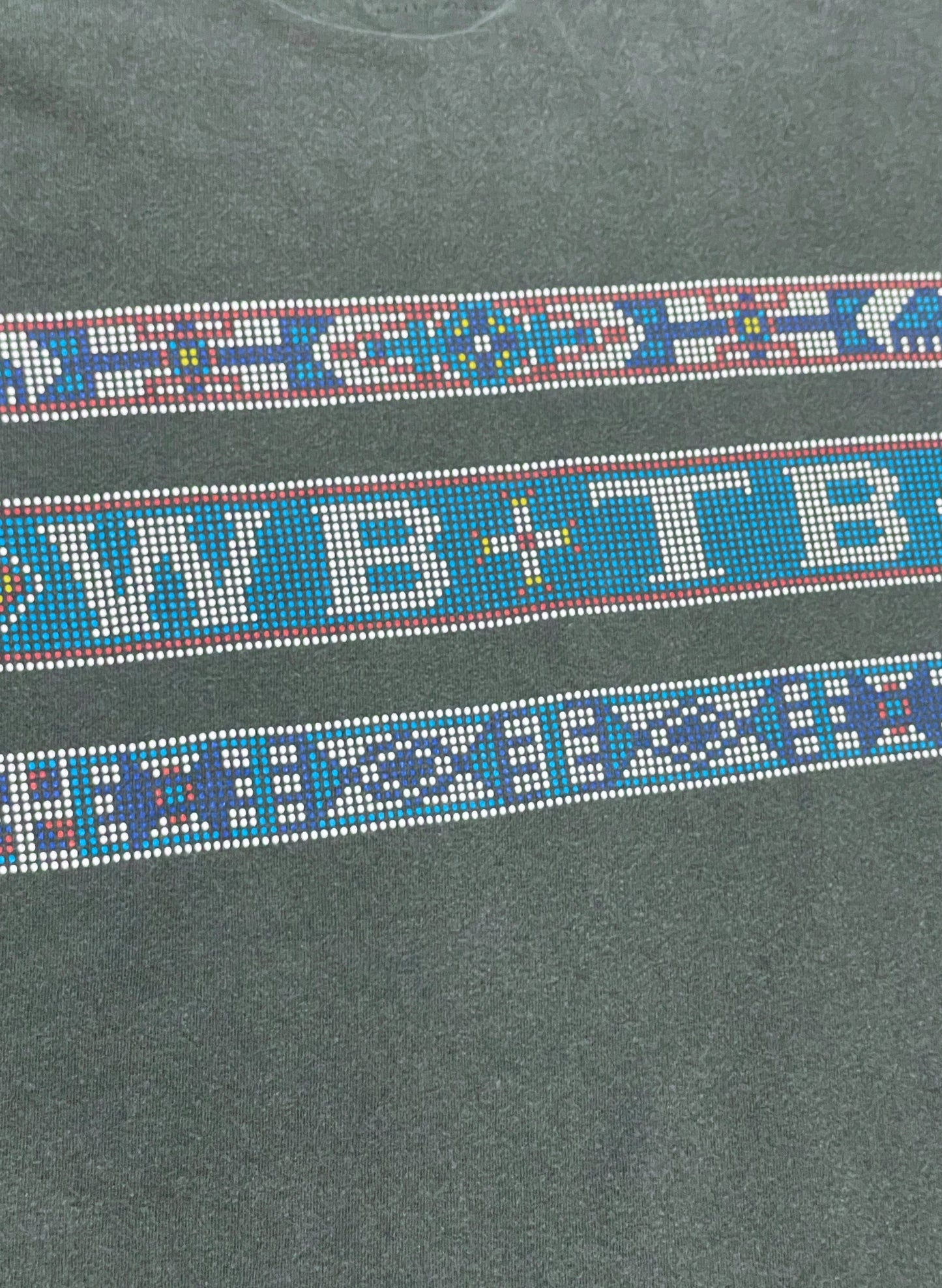 WOODBLOCK × Tah‘Bah TRADERS Beaded Print S/S T-SHIRT (WB-24SS-067)