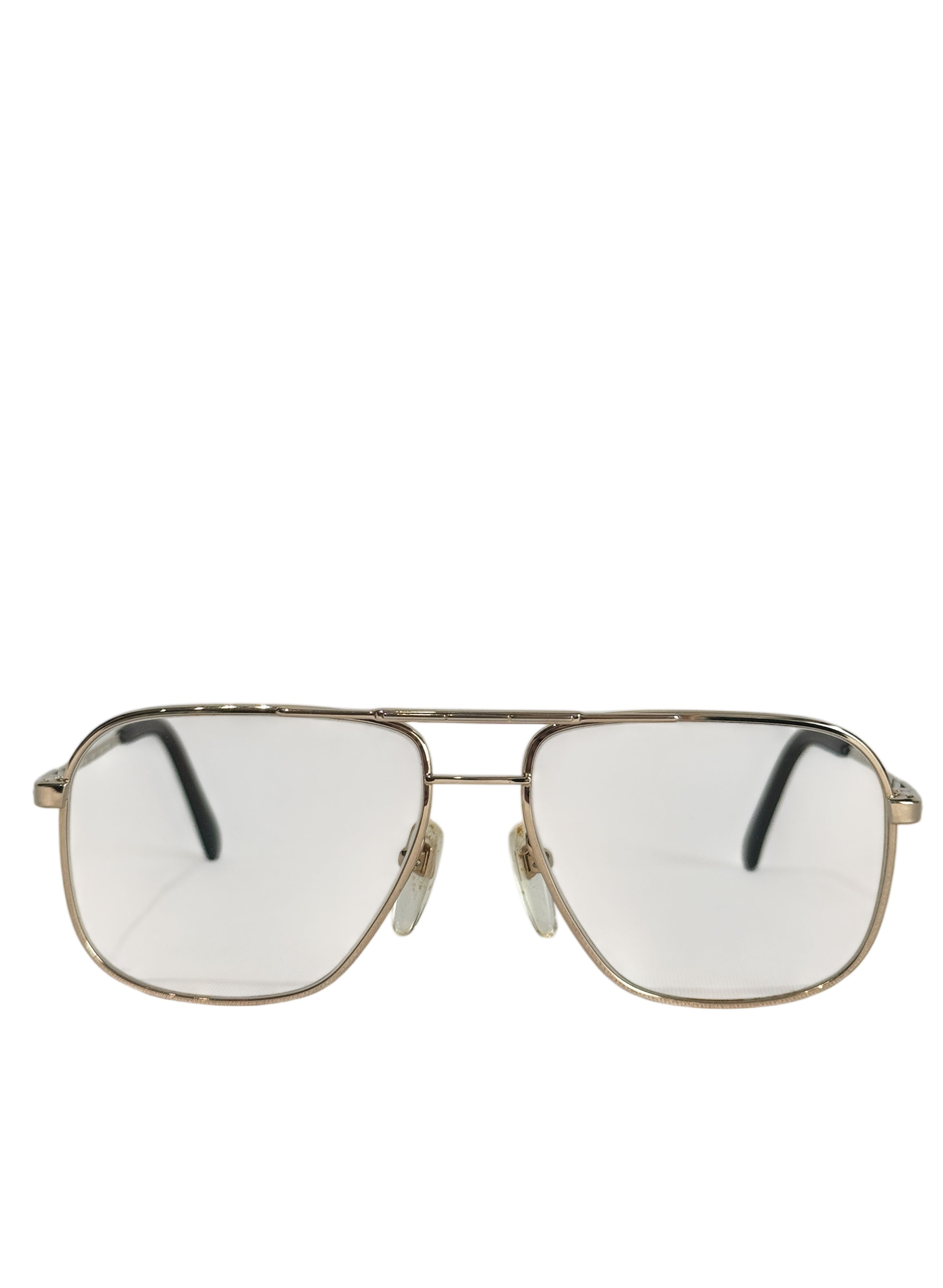(SUP-538) 90s VINTAGE TWO BRIDGE GOLD FRAME GLASSES - Nikon TITEX ...