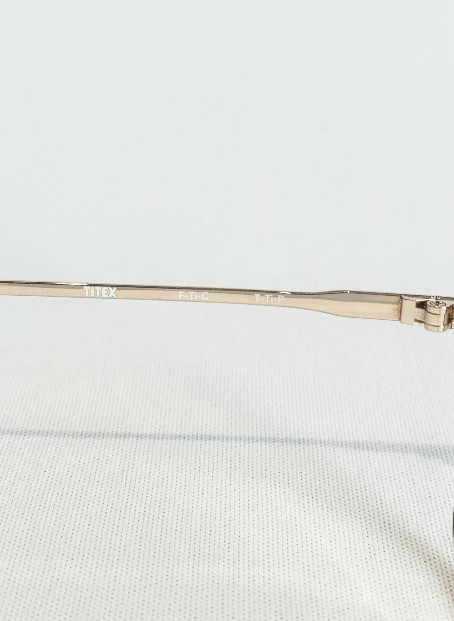 (SUP-538) 90s VINTAGE TWO BRIDGE GOLD FRAME GLASSES - Nikon TITEX