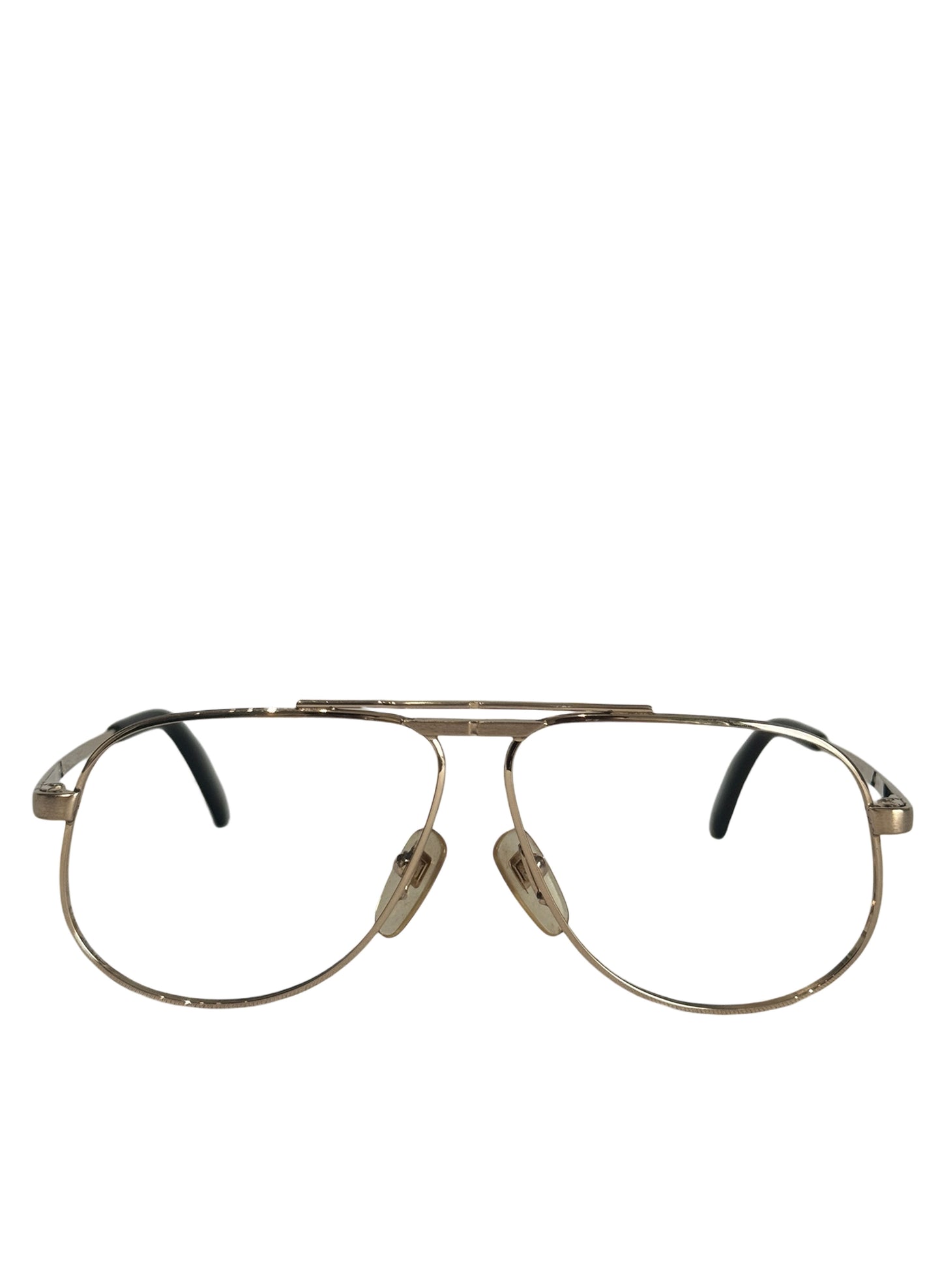 (SUP-539) 90s VINTAGE TEARDROP GOLD GLASSES - Nikon GIUGIARO (レンズなし)