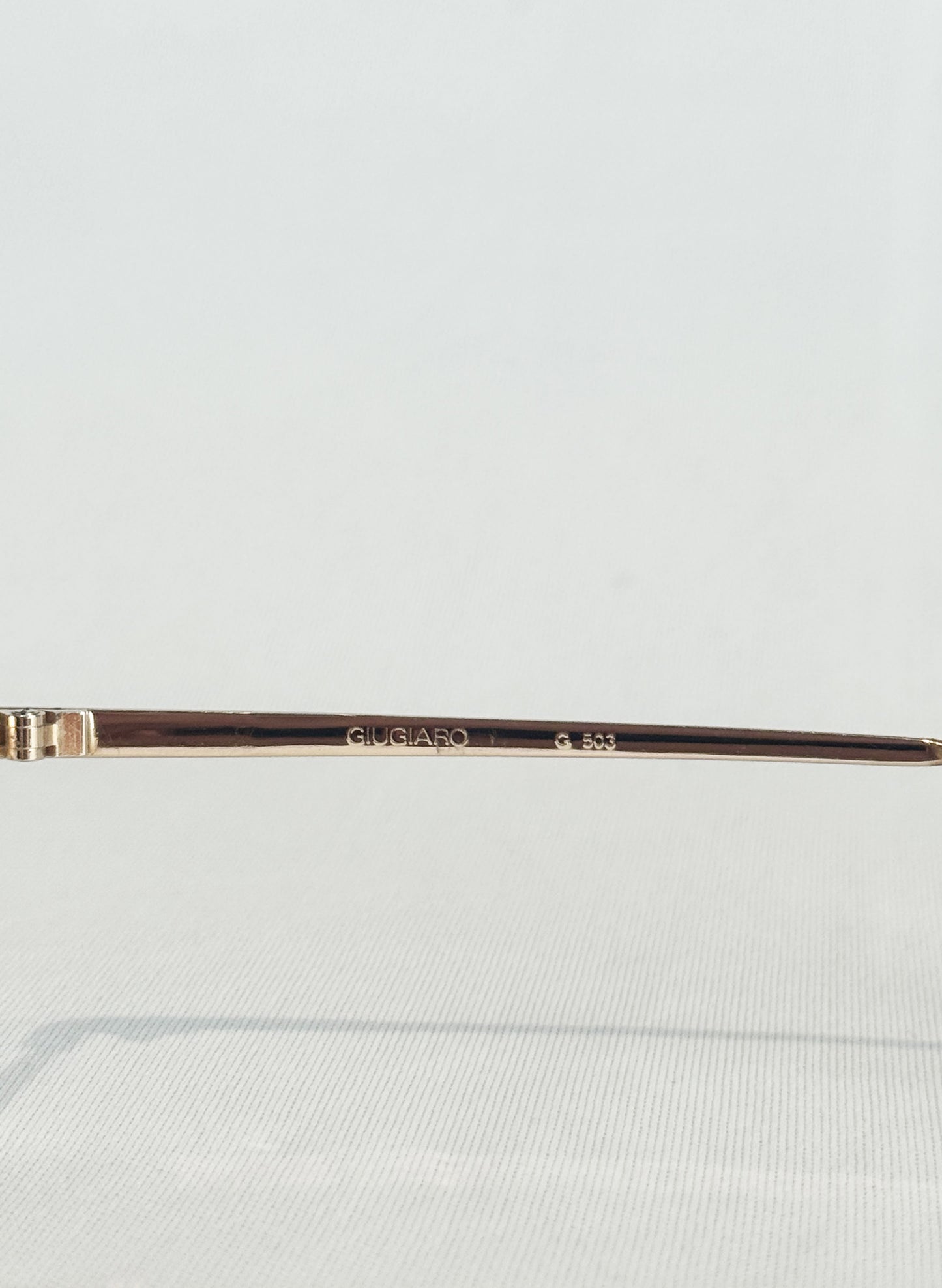 (SUP-539) 90s VINTAGE TEARDROP GOLD GLASSES - Nikon GIUGIARO (レンズなし)