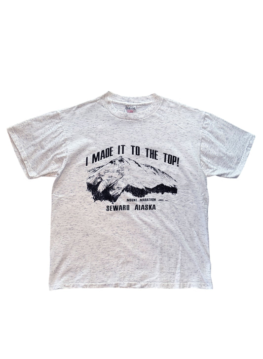 (SUP-408) 90s SEWARD ALASKA MATATHON TEE - MADE IN U.S.A.  (L)