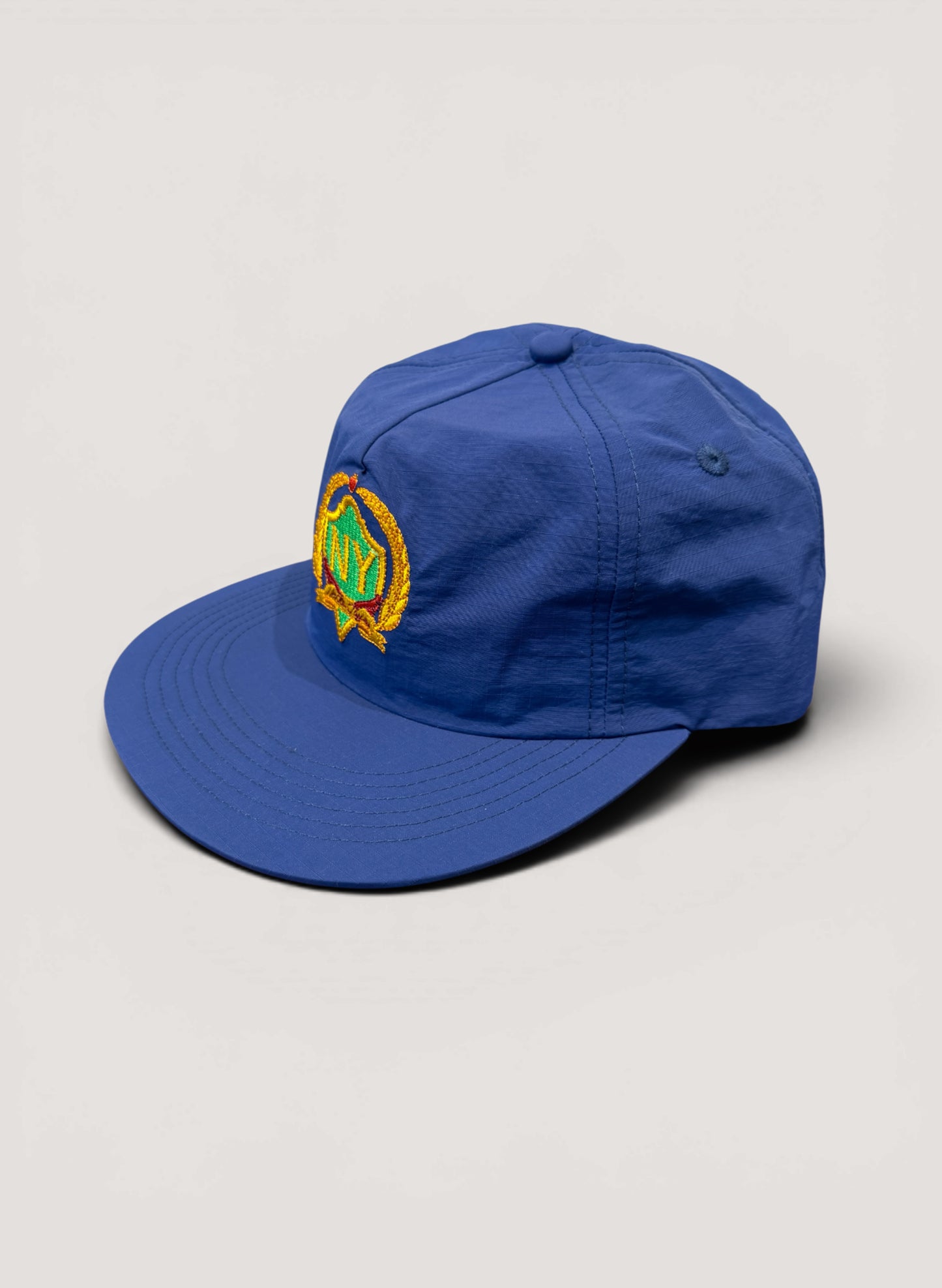 Uncle Jay's Vintage NY EMBLEM Stitched Ripstop Nylon Cap BLUE (UNCLE-014)