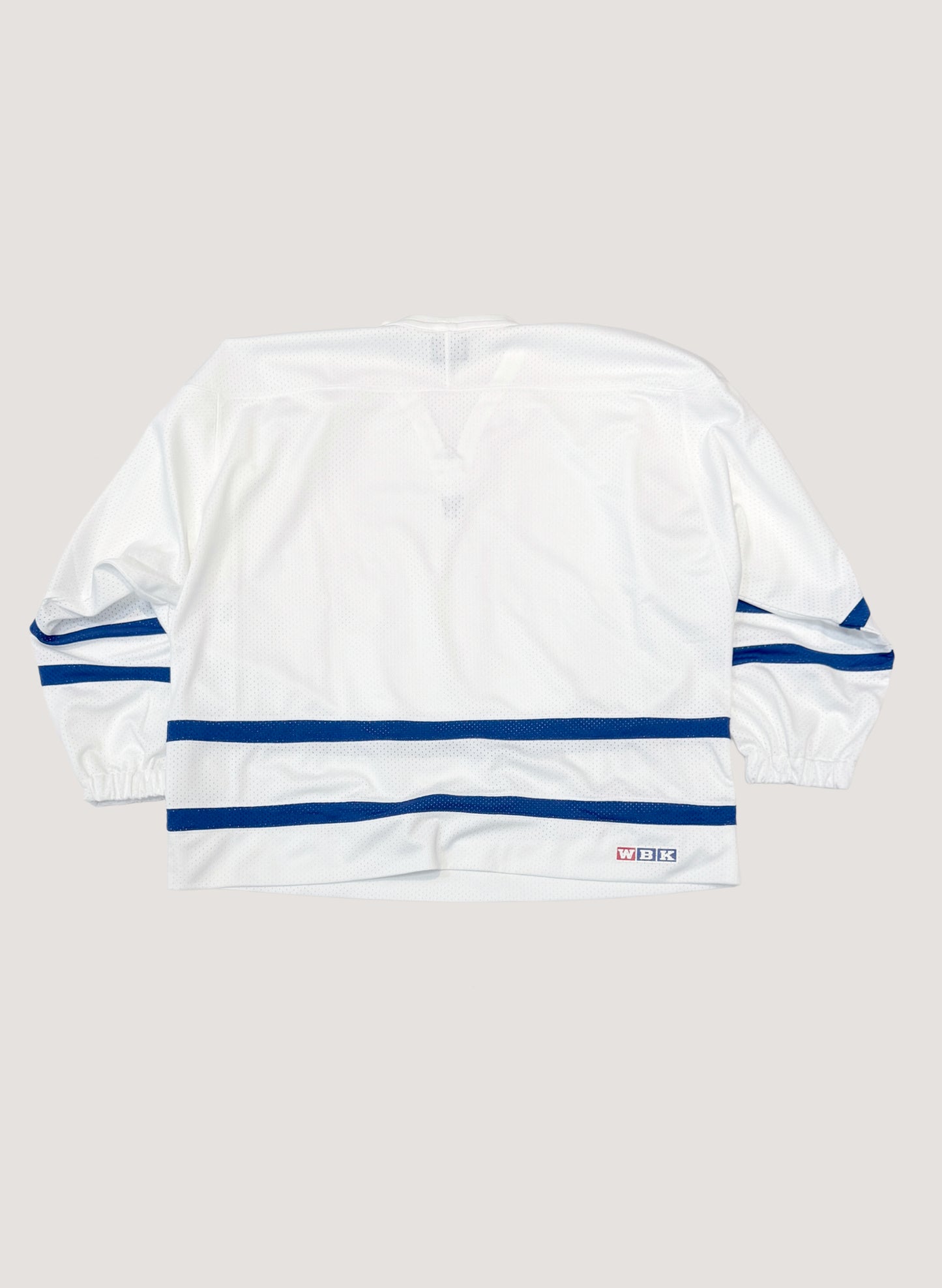 WOODBLOCK LS MESH HOCKEY JERSEY WHITE/BLUE (WB-26AW-001)