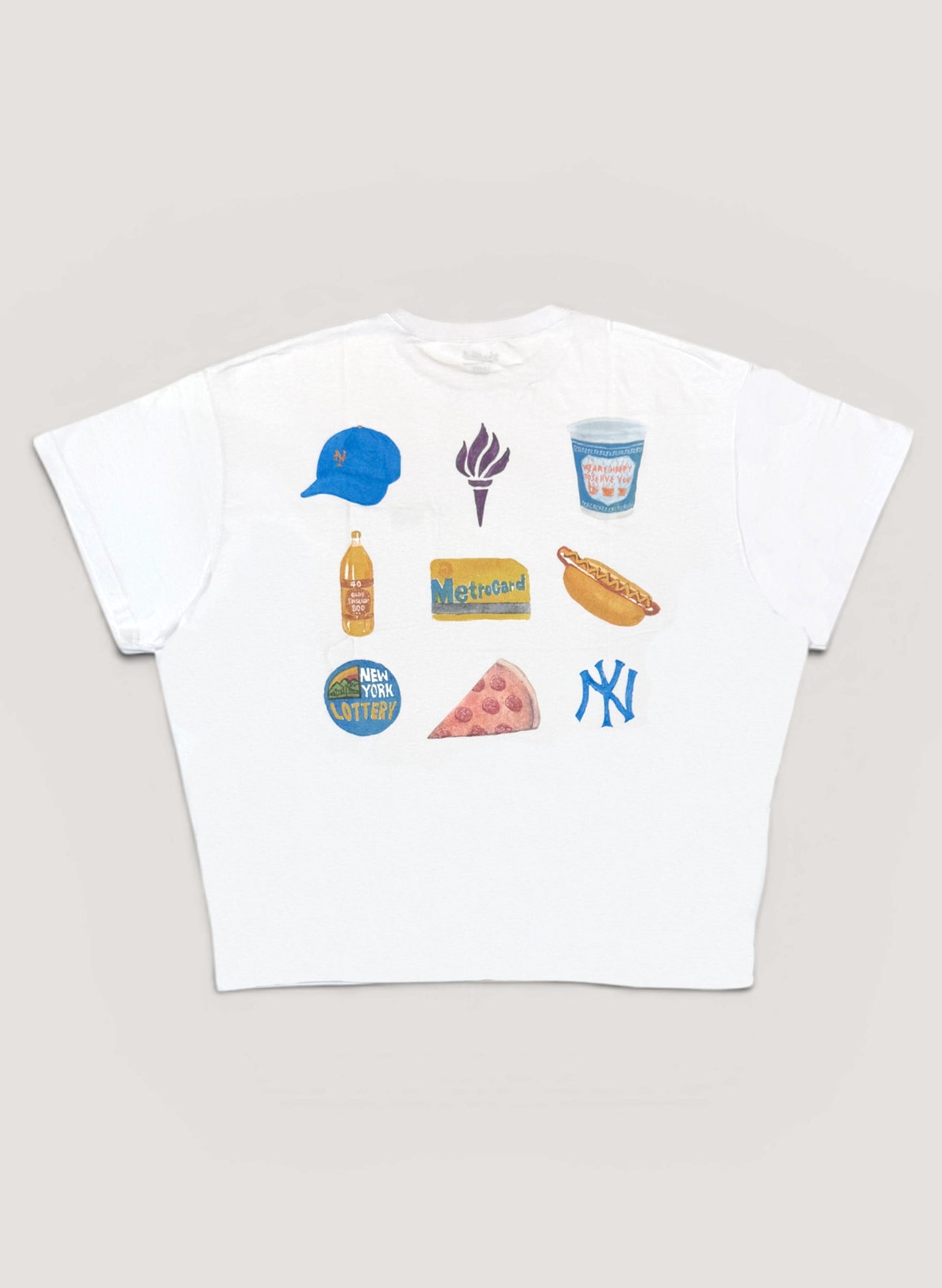 WOODBLOCK x TSUYOSHI YAMANAKA NEW YORK POCKET T-SHIRT WHITE (WB-26SS-024)