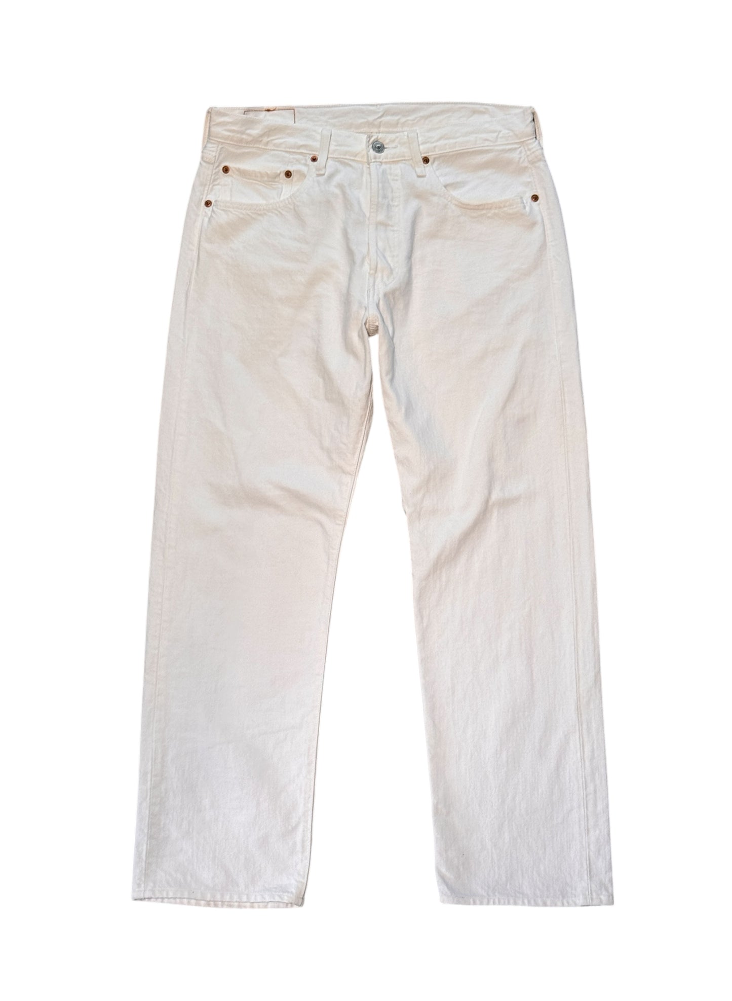(SUP-570) LEVI'S 501 WHITE DENIM JEANS