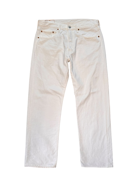 (SUP-570) LEVI'S 501 WHITE DENIM JEANS