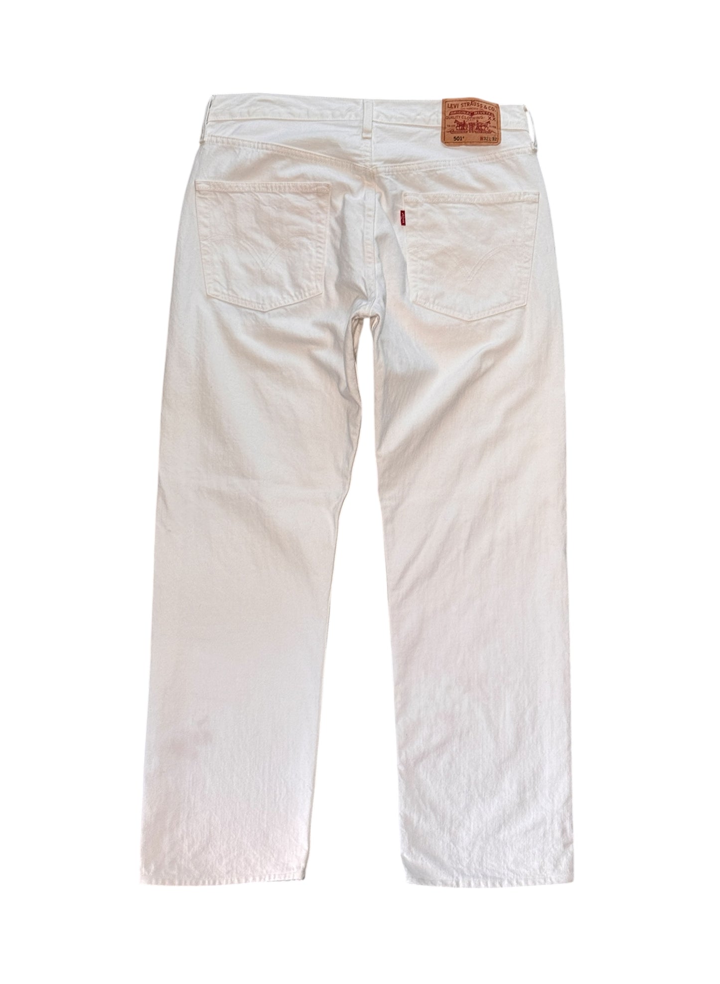 (SUP-570) LEVI'S 501 WHITE DENIM JEANS