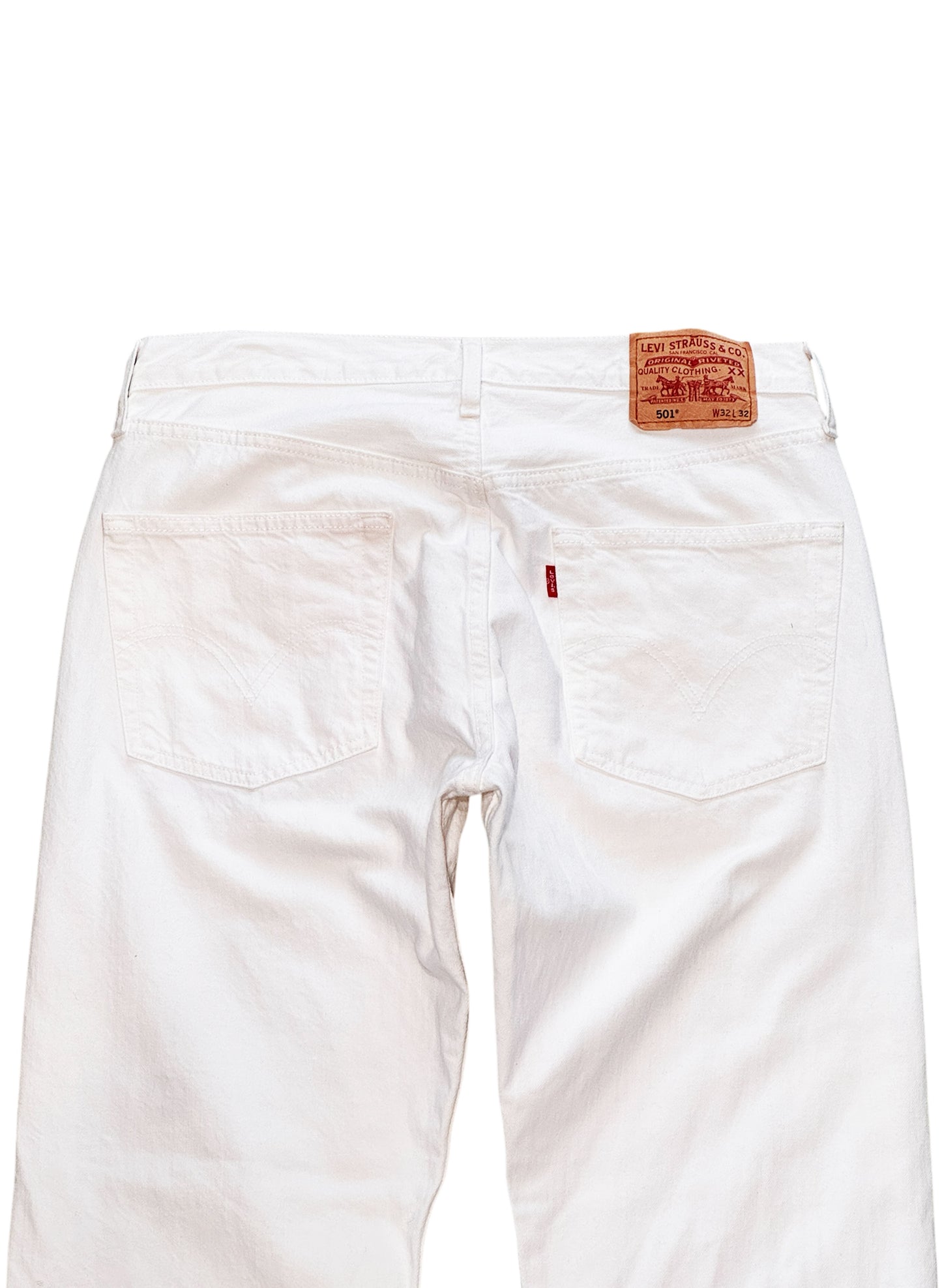 (SUP-570) LEVI'S 501 WHITE DENIM JEANS